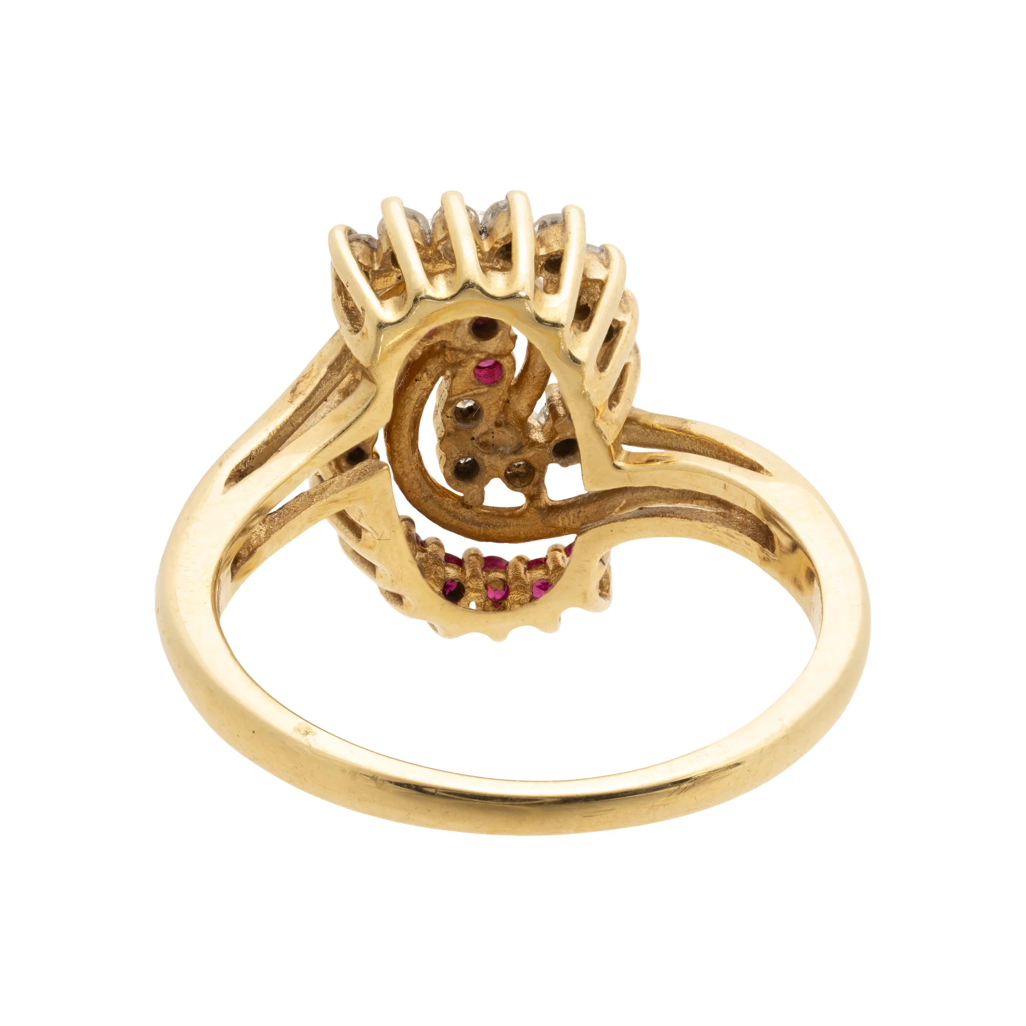 14k Gold Diamond and Ruby Ring - Image 4