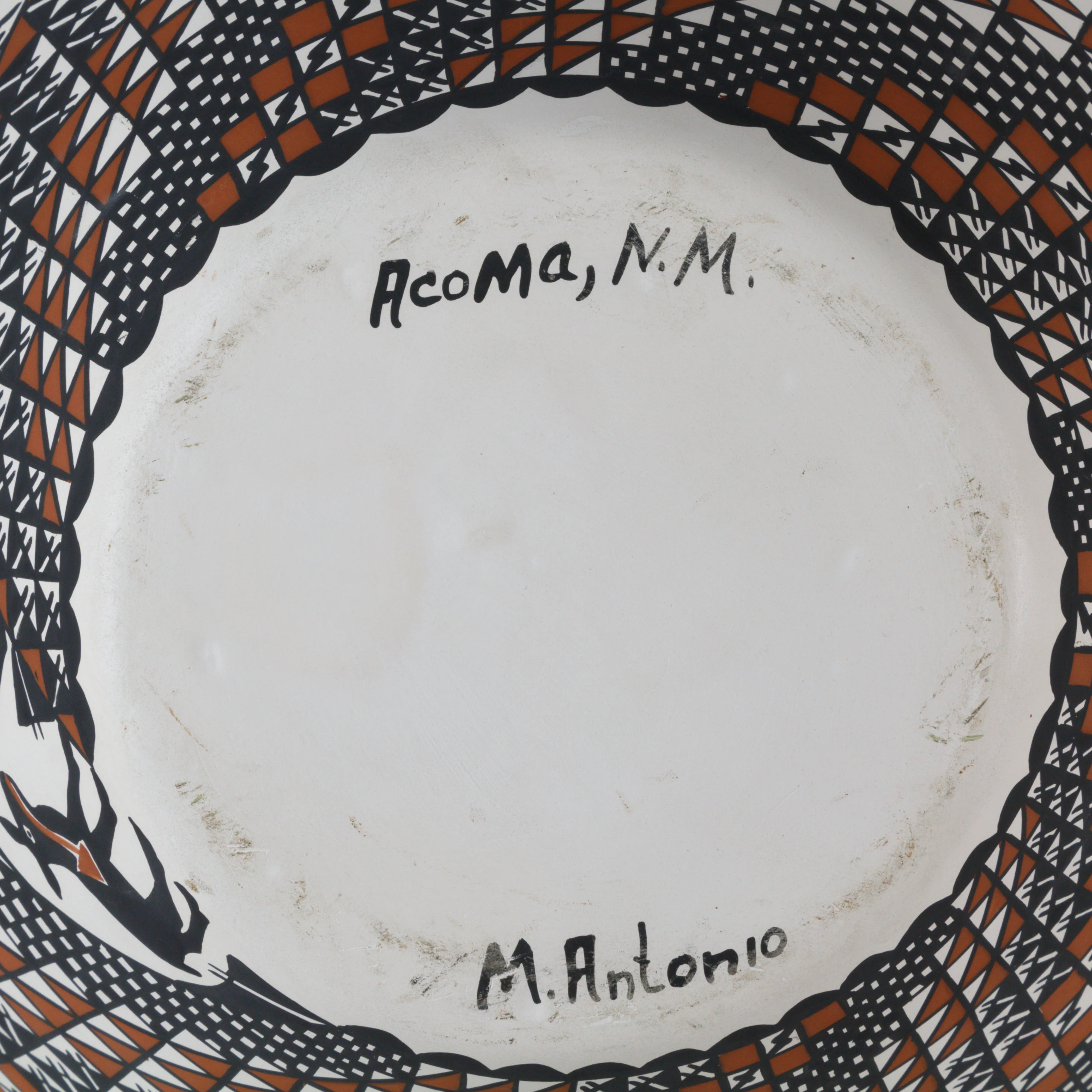 Acoma Pot with Bears and Elk - Image 3
