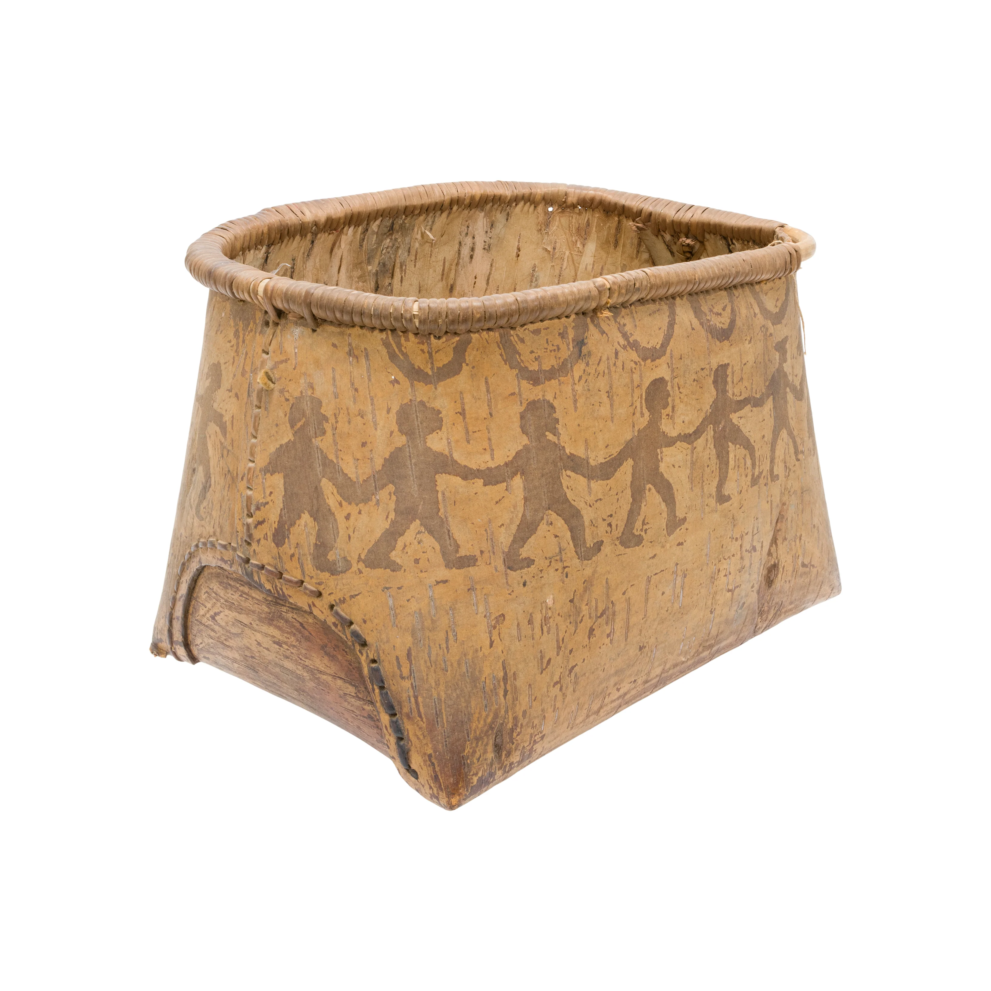 Algonquin Birch Bark Mocuck Basket - Image 3