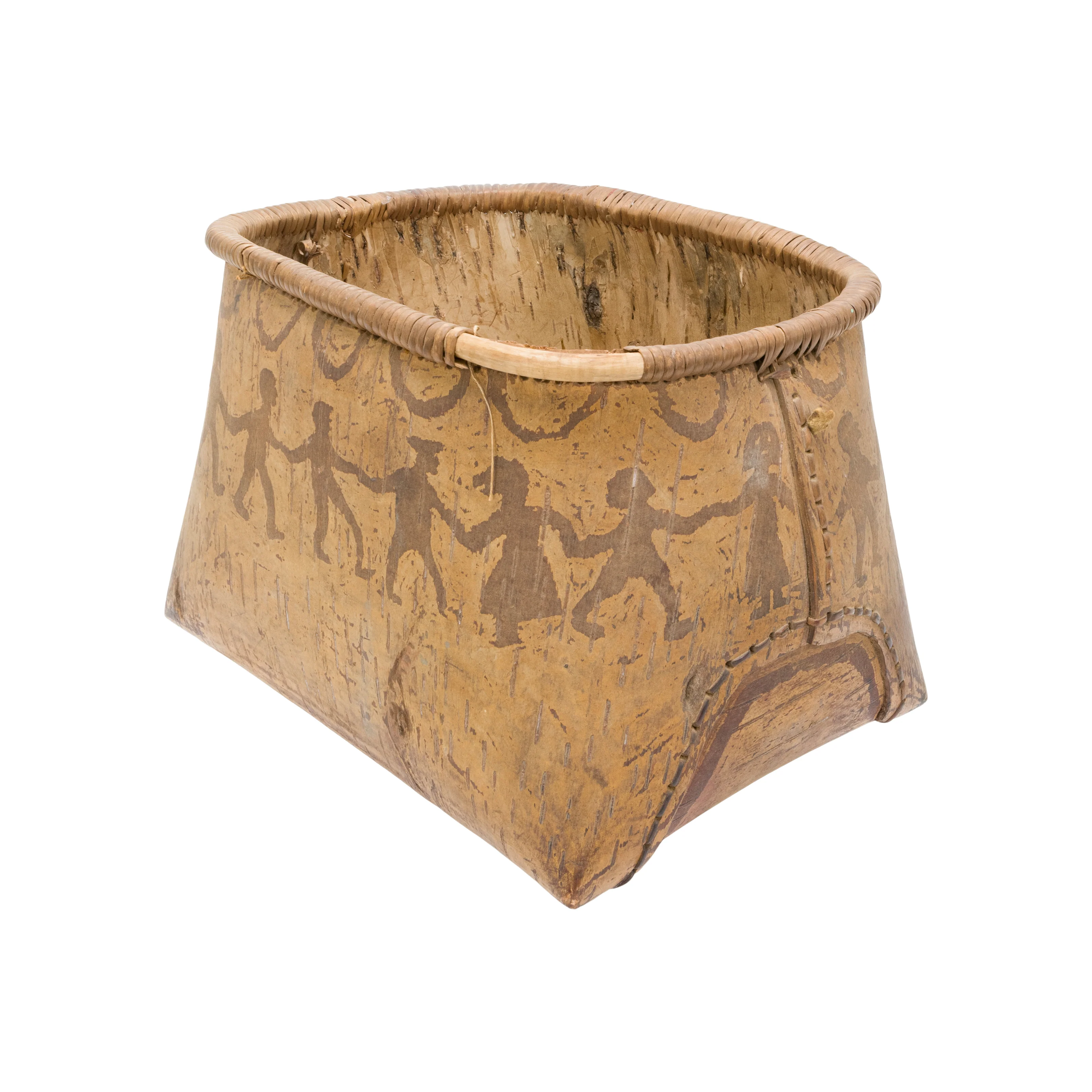 Algonquin Birch Bark Mocuck Basket - Image 4