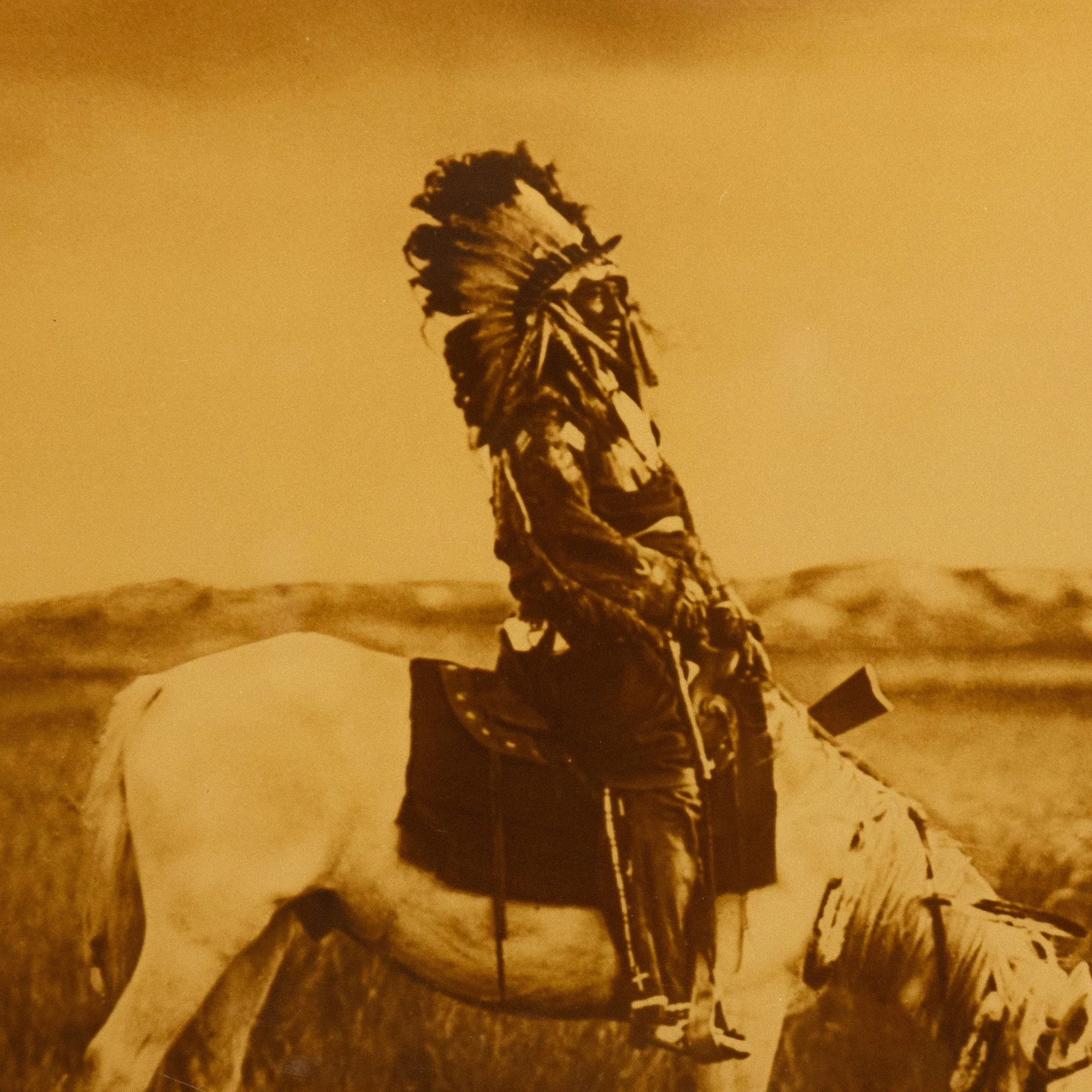 "An Oasis in the Badland" by Edward Sheriff Curtis Goldtone - Image 3