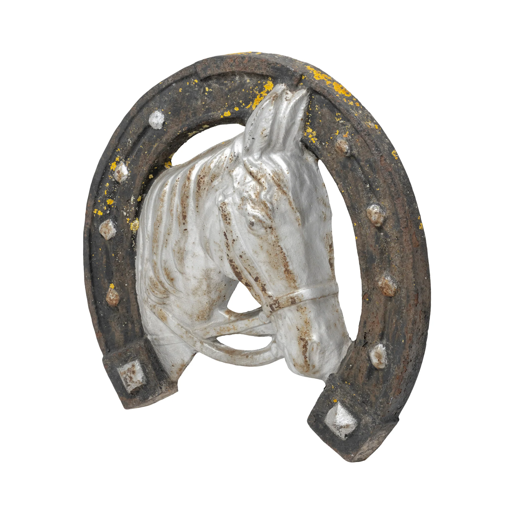 Antique French Cast Iron Horseshoe Trade Sign - Image 3