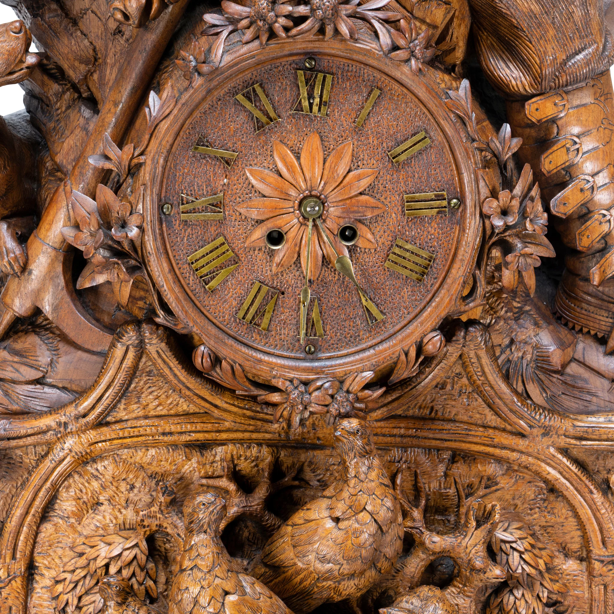 Black Forest Carved Clock - Image 10