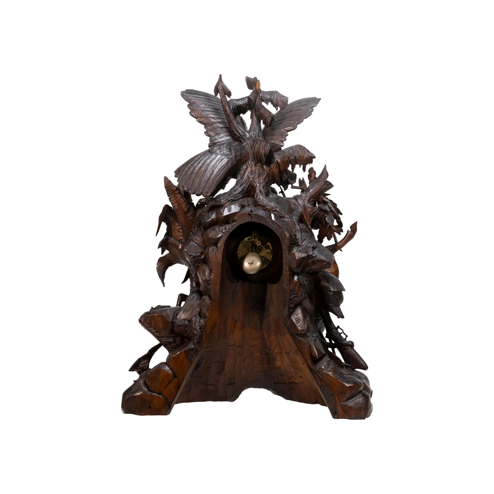 Black Forest Carved Mantle Clock - Image 7