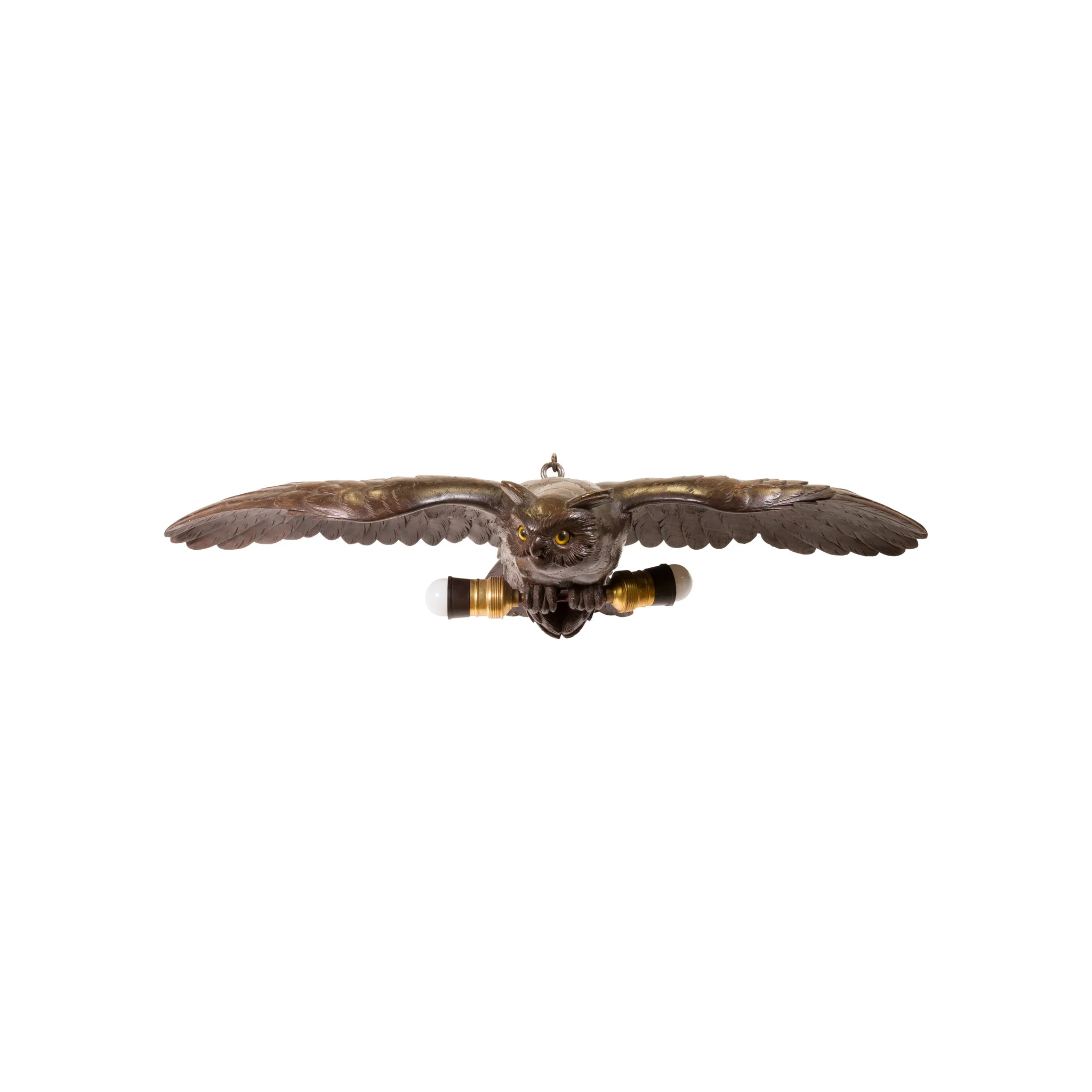 Black Forest Hanging Owl Chandelier - Image 2