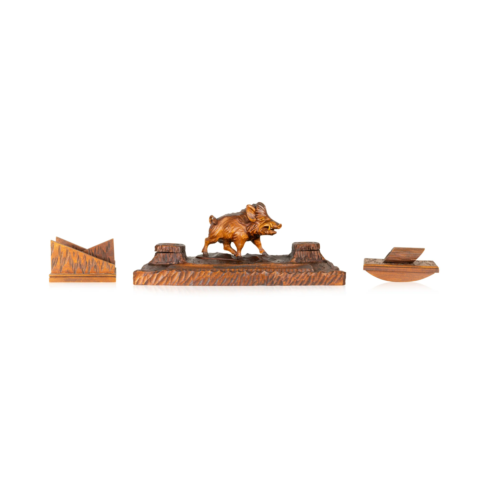 Black Forest Wild Boar Desk Set