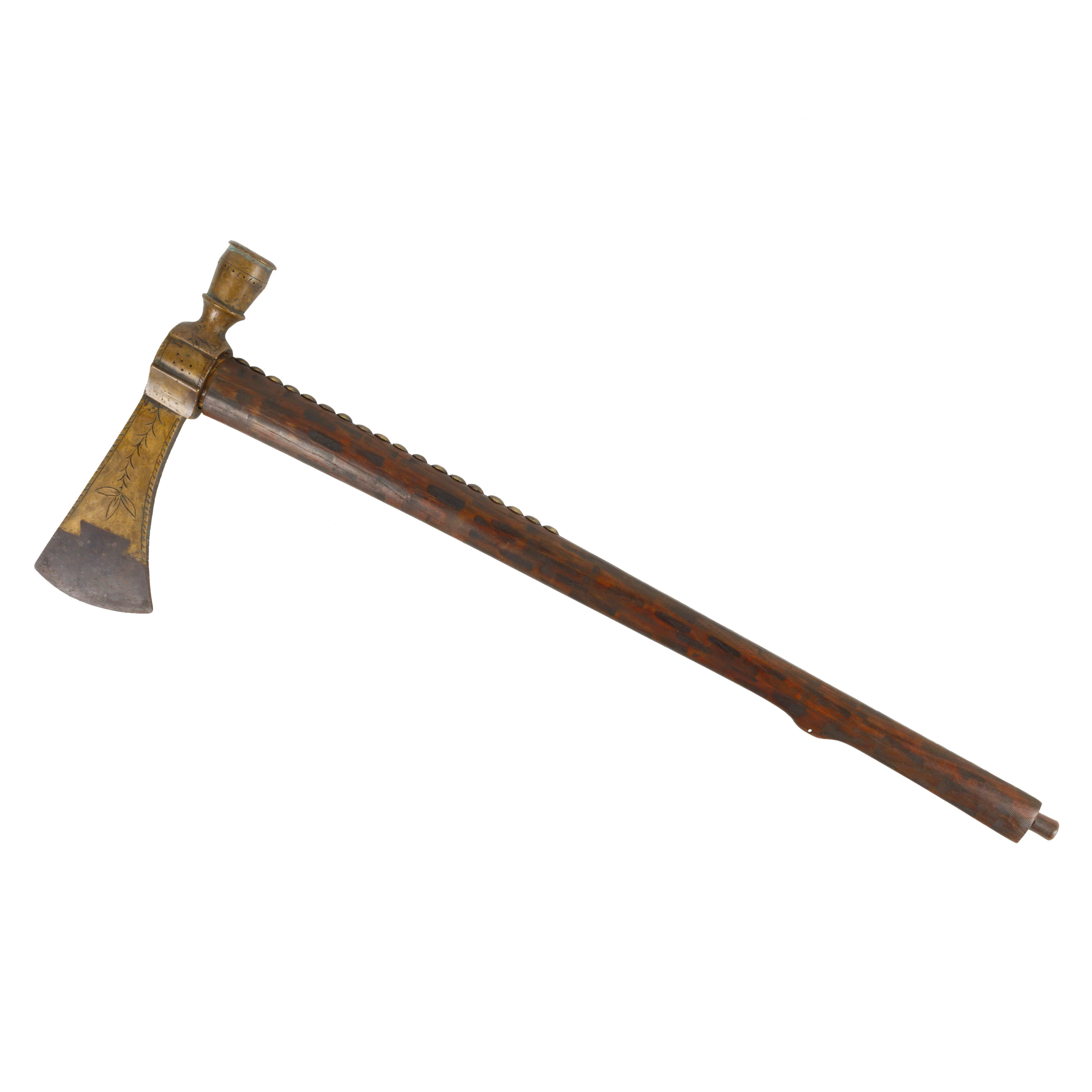 Brass Keyhole Presentation Pipe Tomahawk