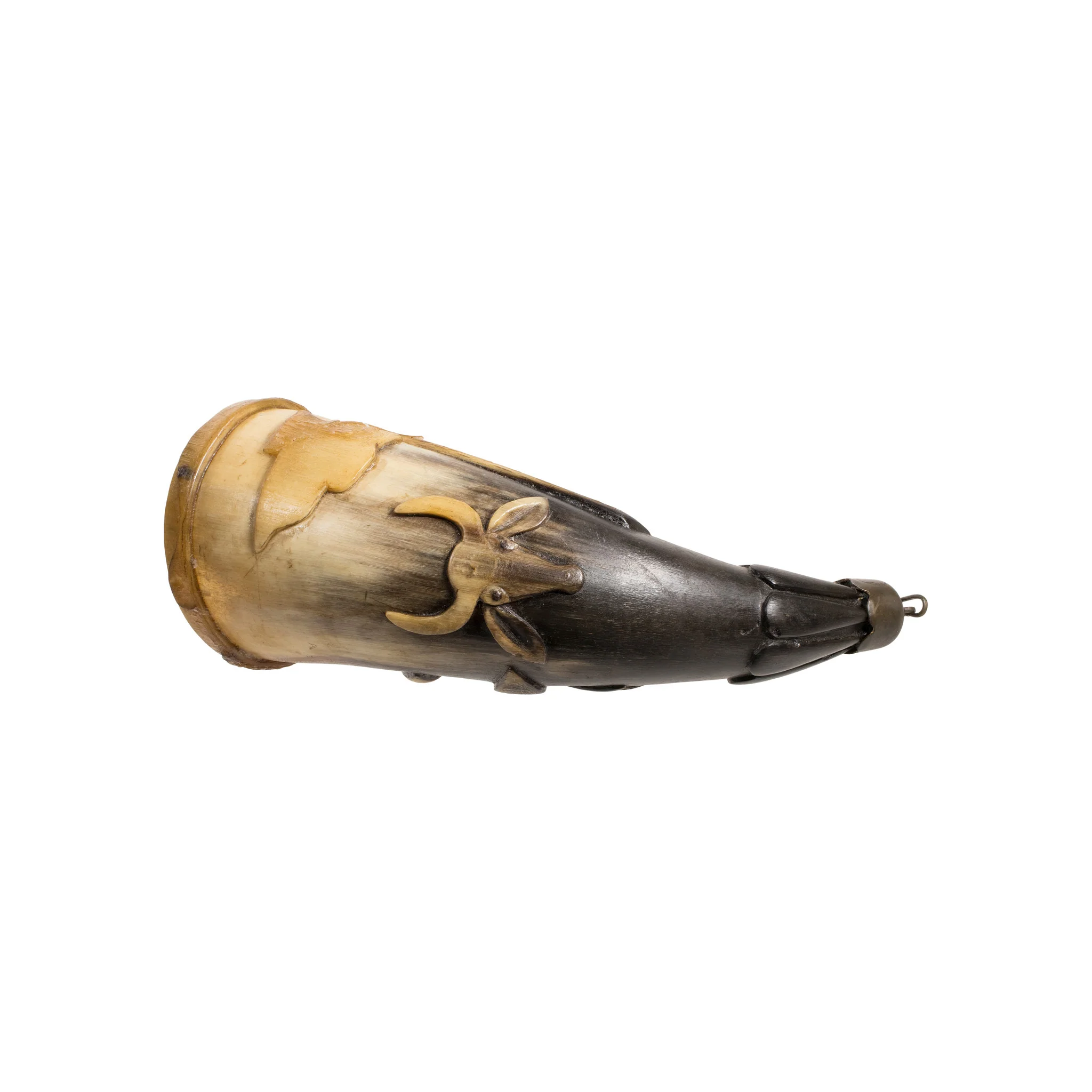 Carved Drinking Horn with Lanyard - Image 3