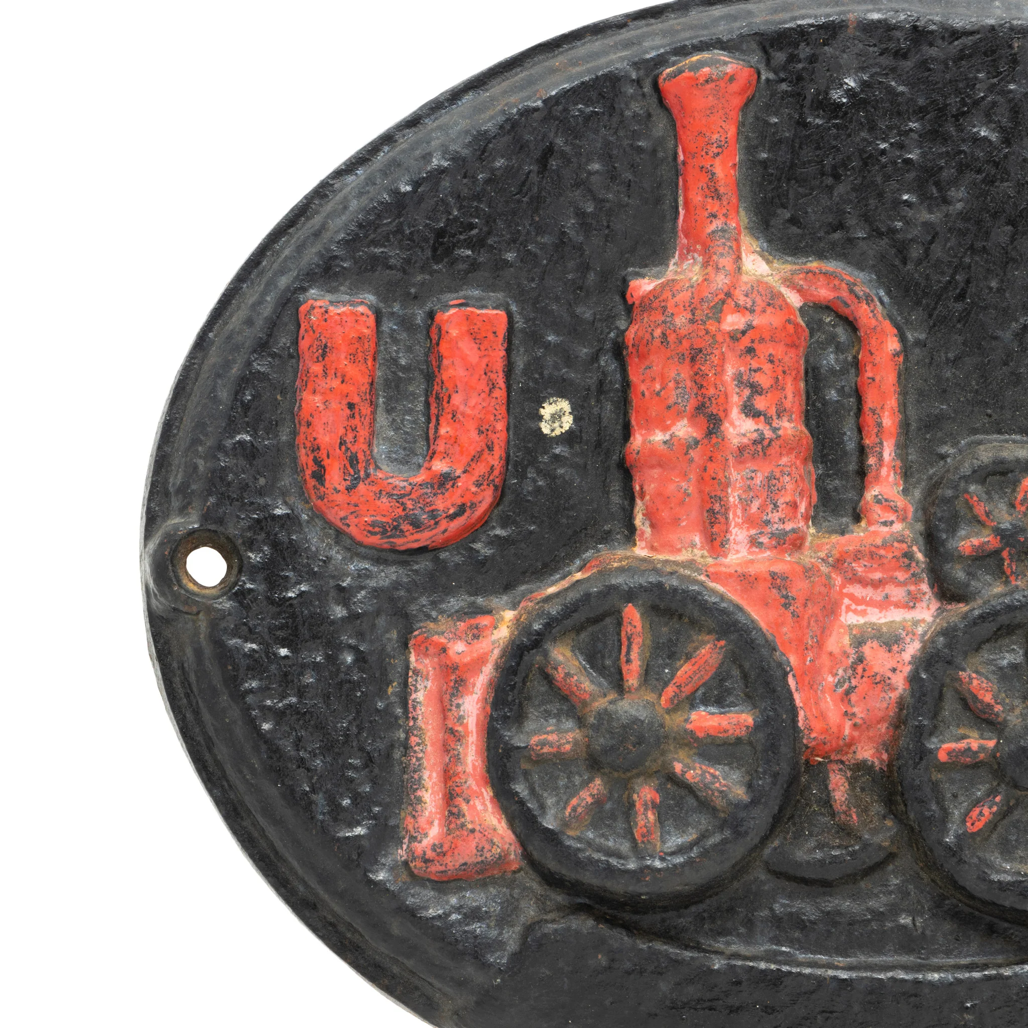 Cast Iron Fire Engine Fire Marker - Image 2