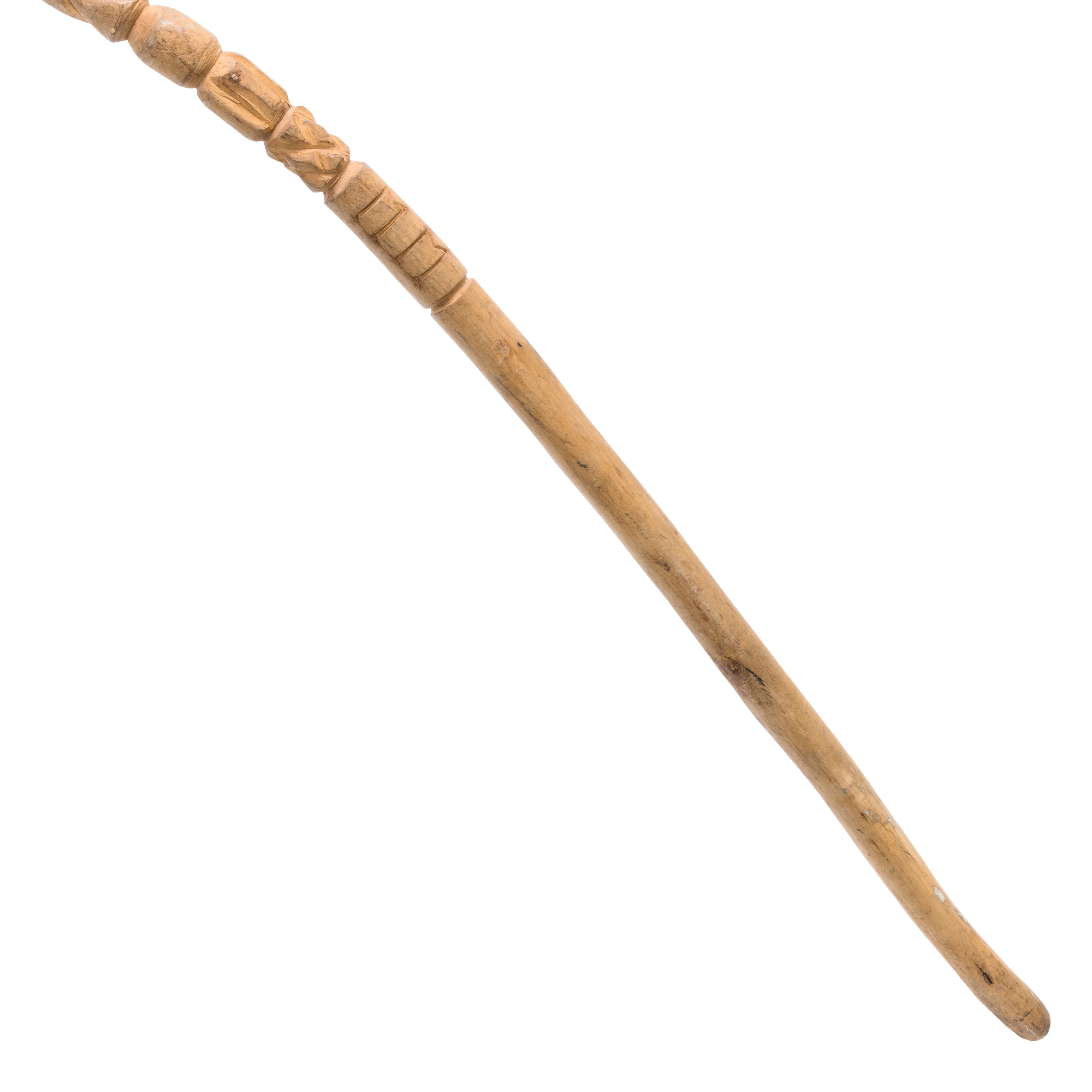 Cherrywood Carved Cane - Image 4