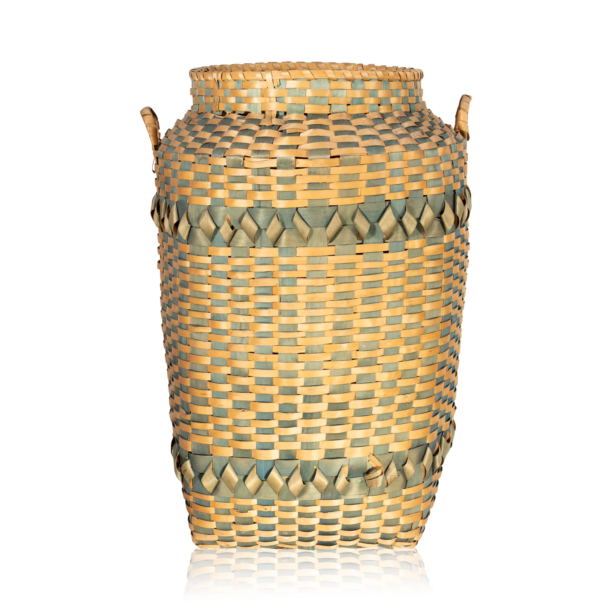 Chippewa Feather Basket
