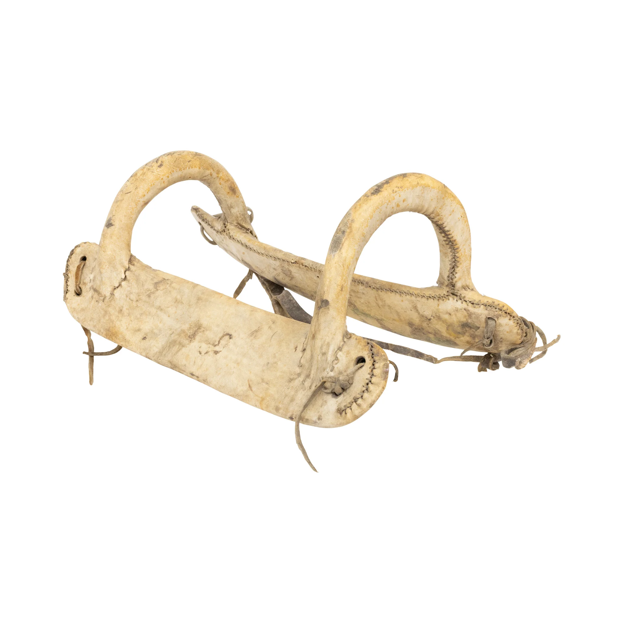 Comanche Wood and Rawhide Saddle - Image 3