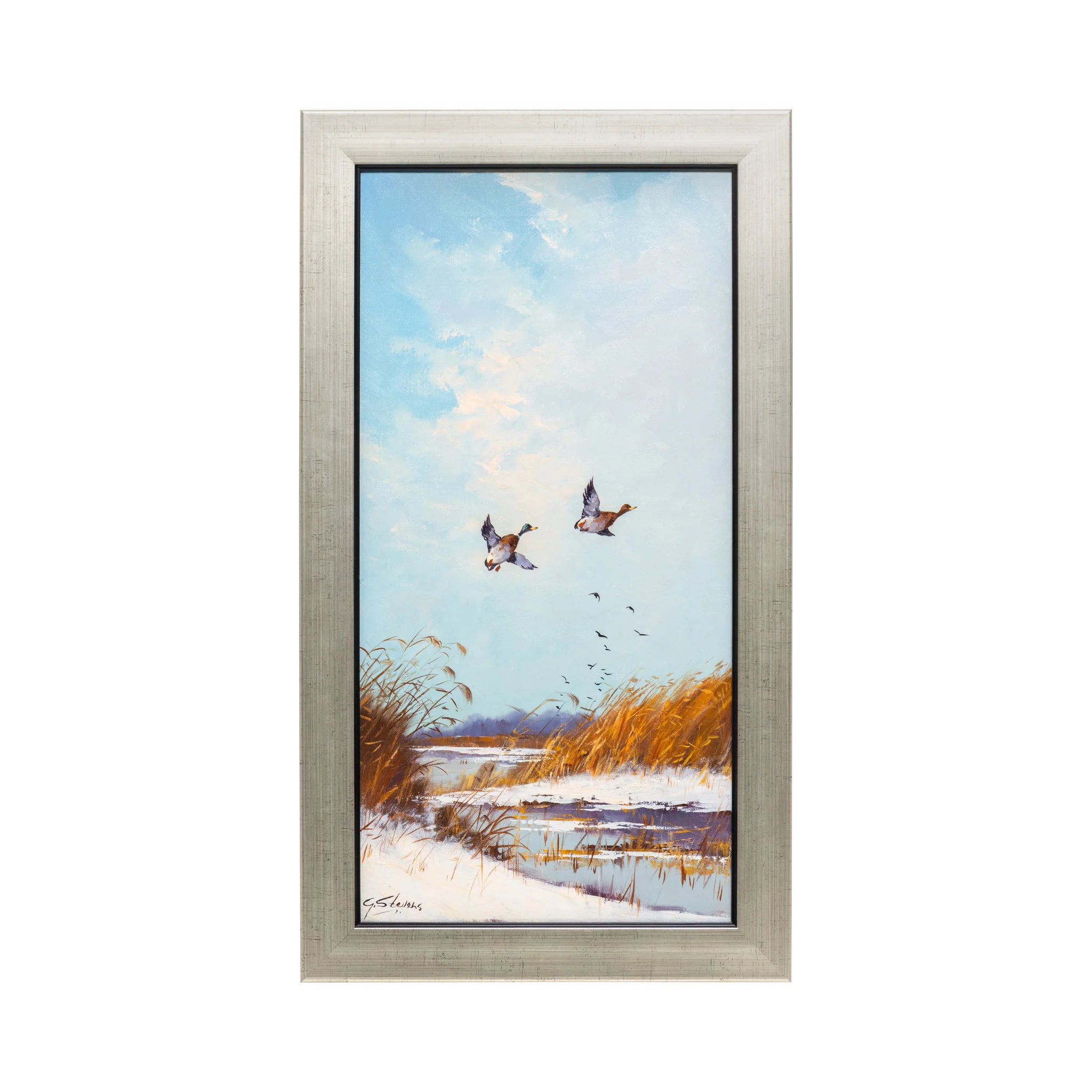 Ducks in Flight by Godfrey Stevens - Image 2