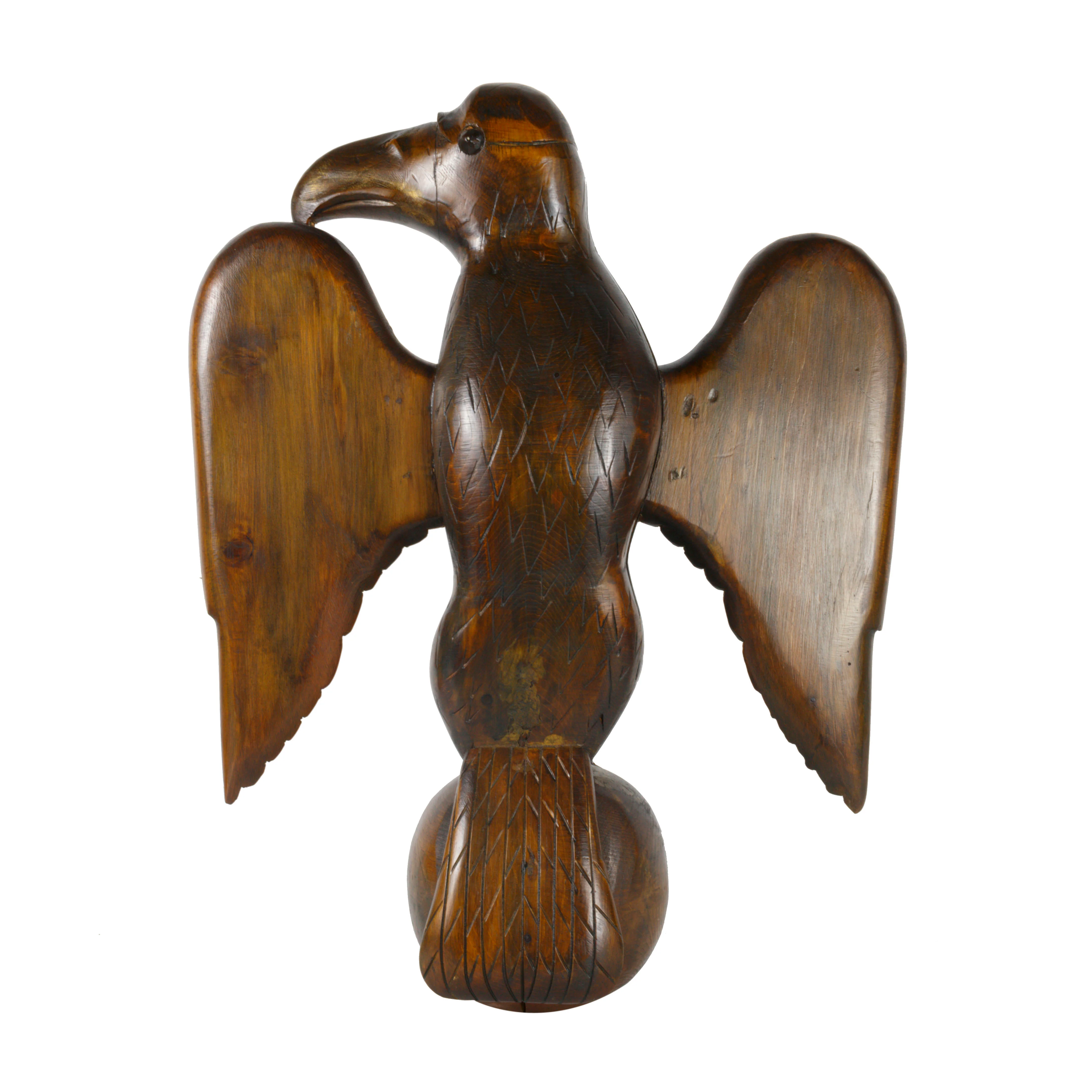 Folk Art Carved Eagle - Image 3