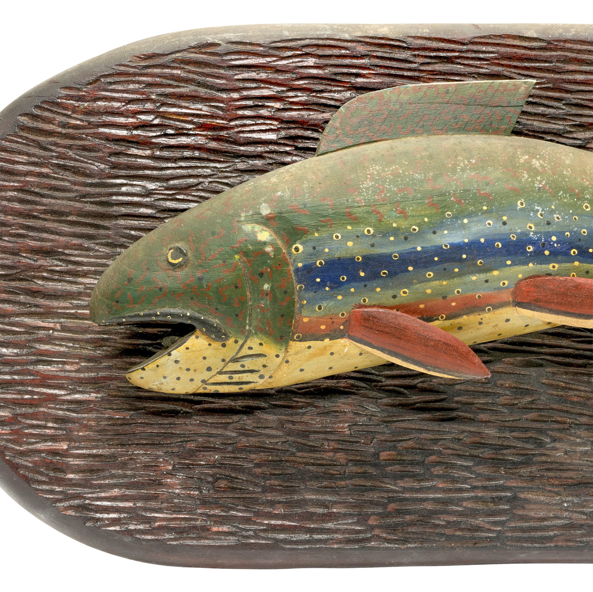 Folky Rainbow Trout Carving - Image 2