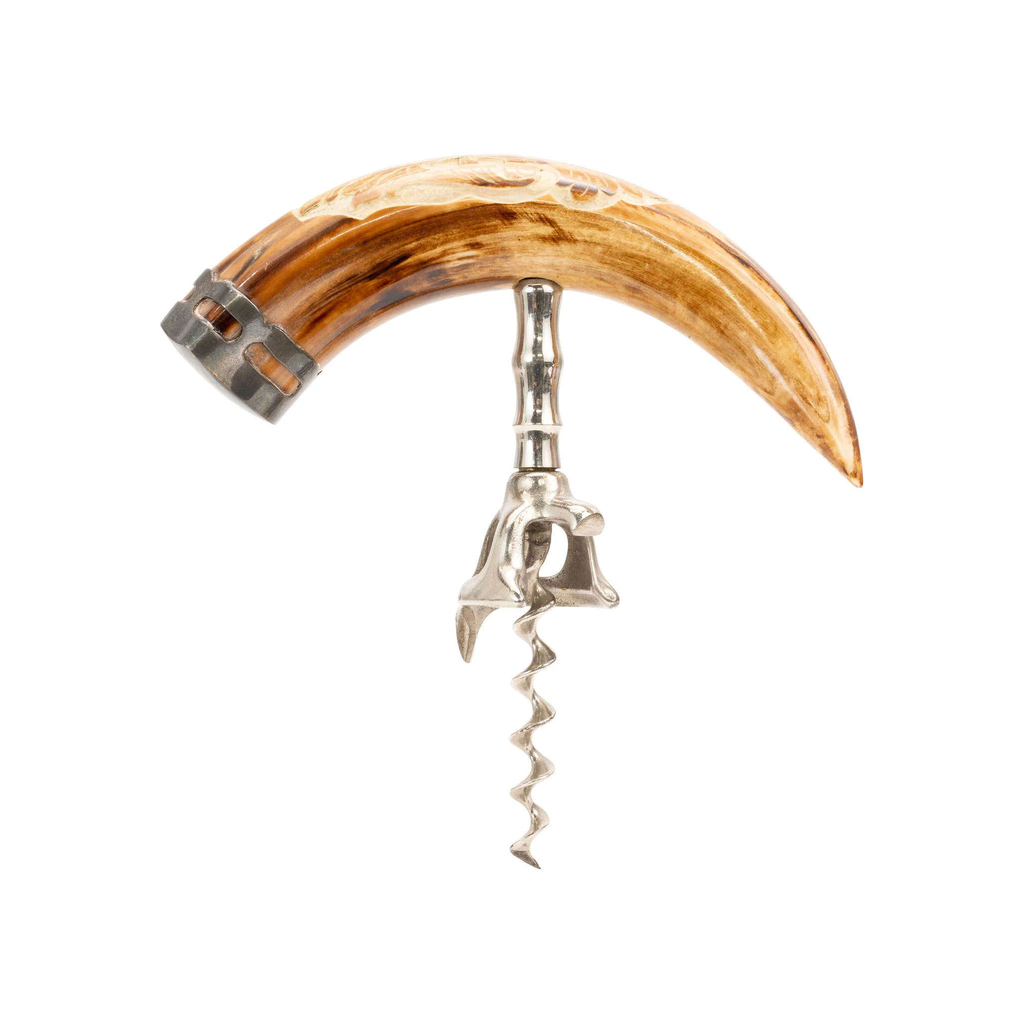 Fossilized Boar Tusk Corkscrew