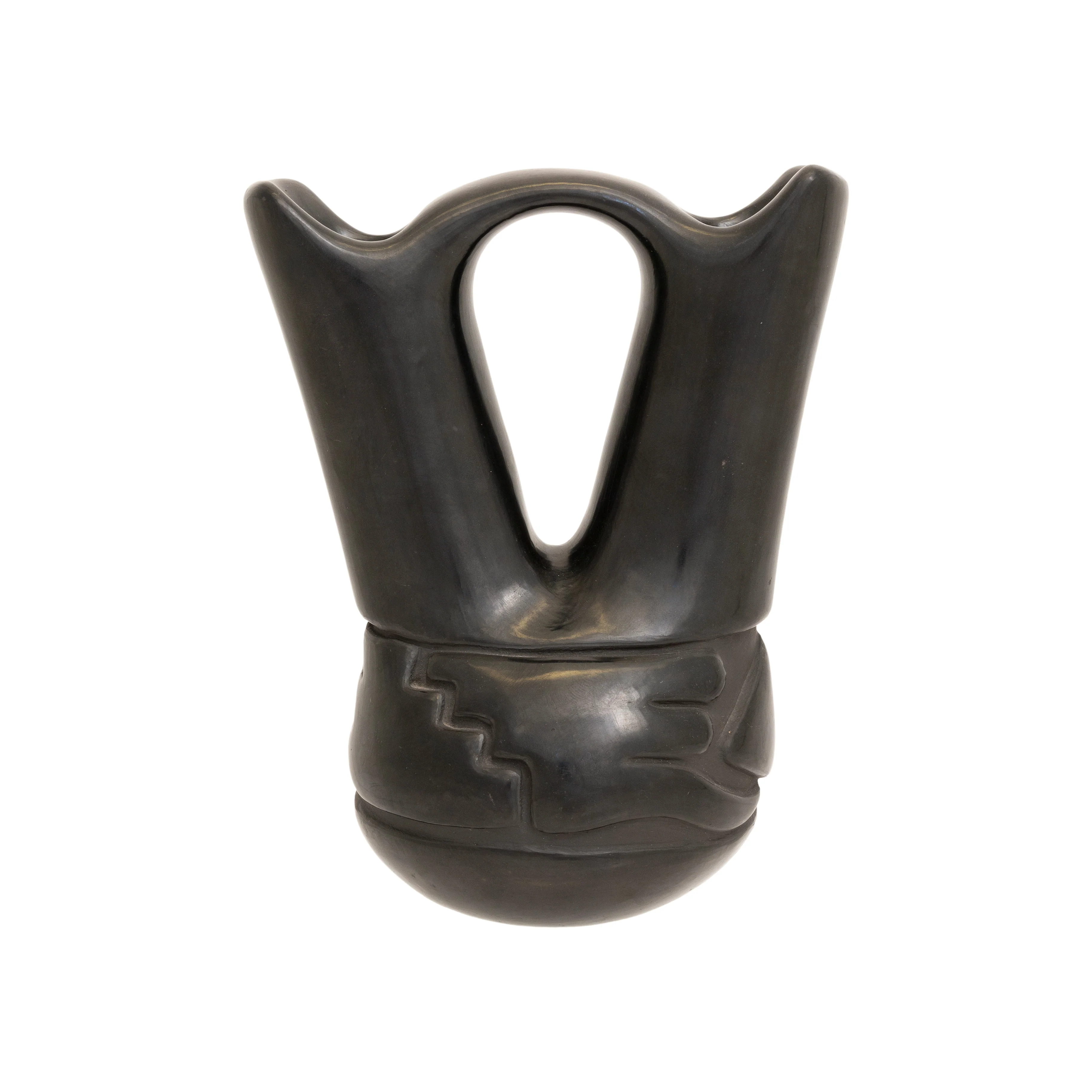 Frances Naranjo Black Ware Wedding Vase - Image 2