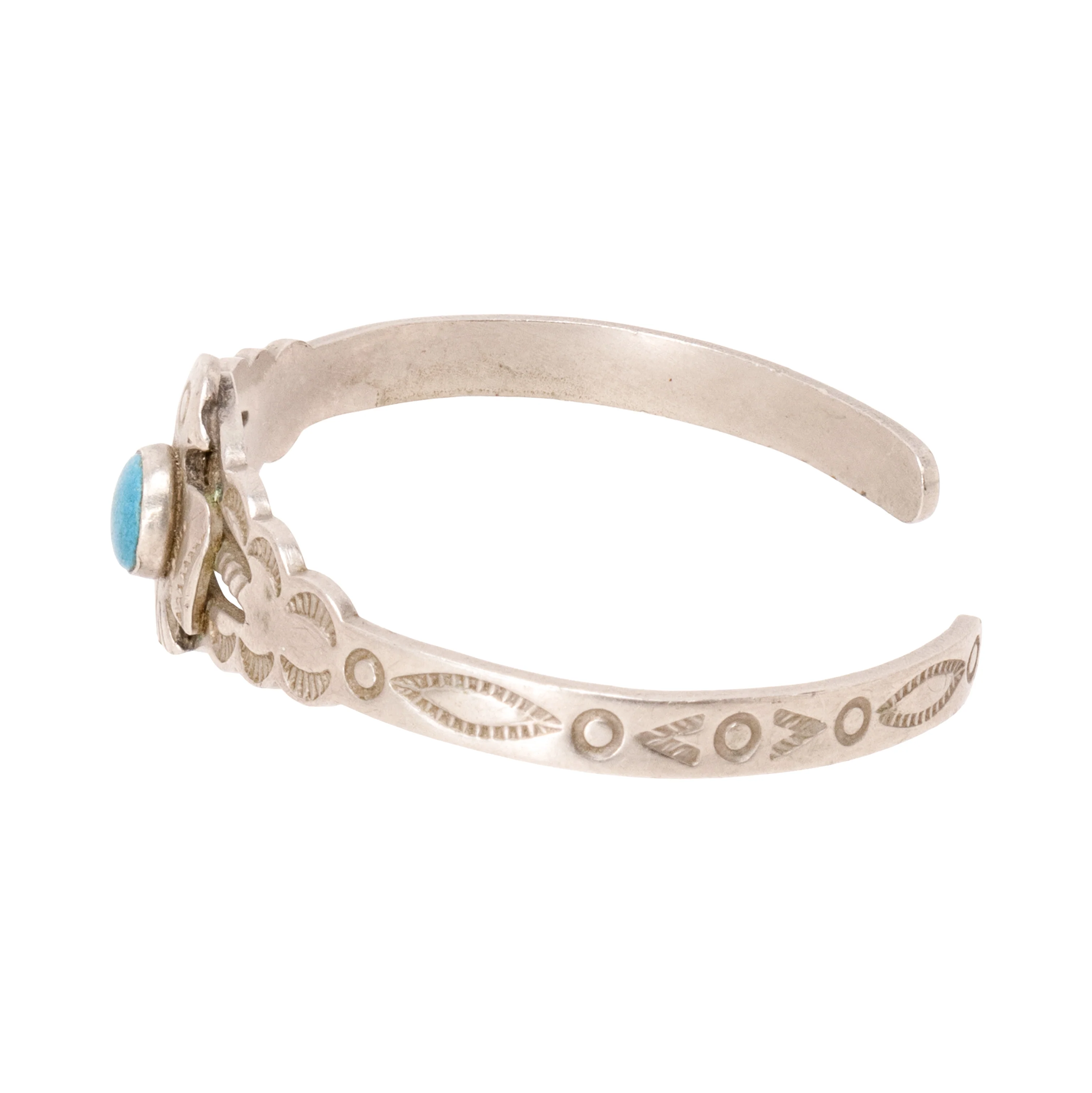 Fred Harvey Turquoise Child's Bracelet - Image 3