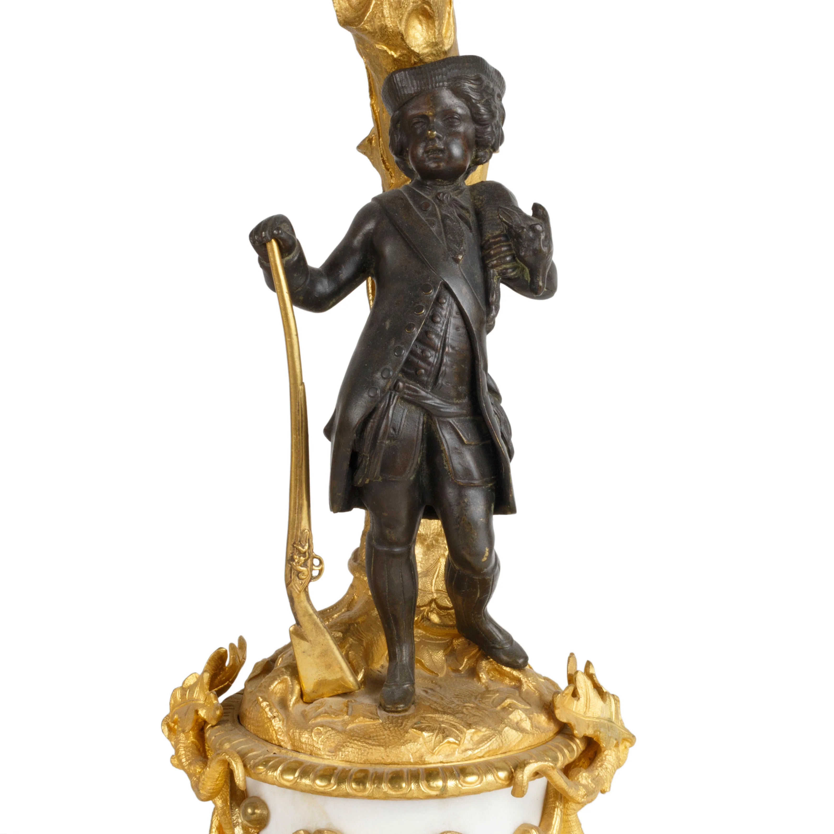 French Gilded Candelabras - Image 3