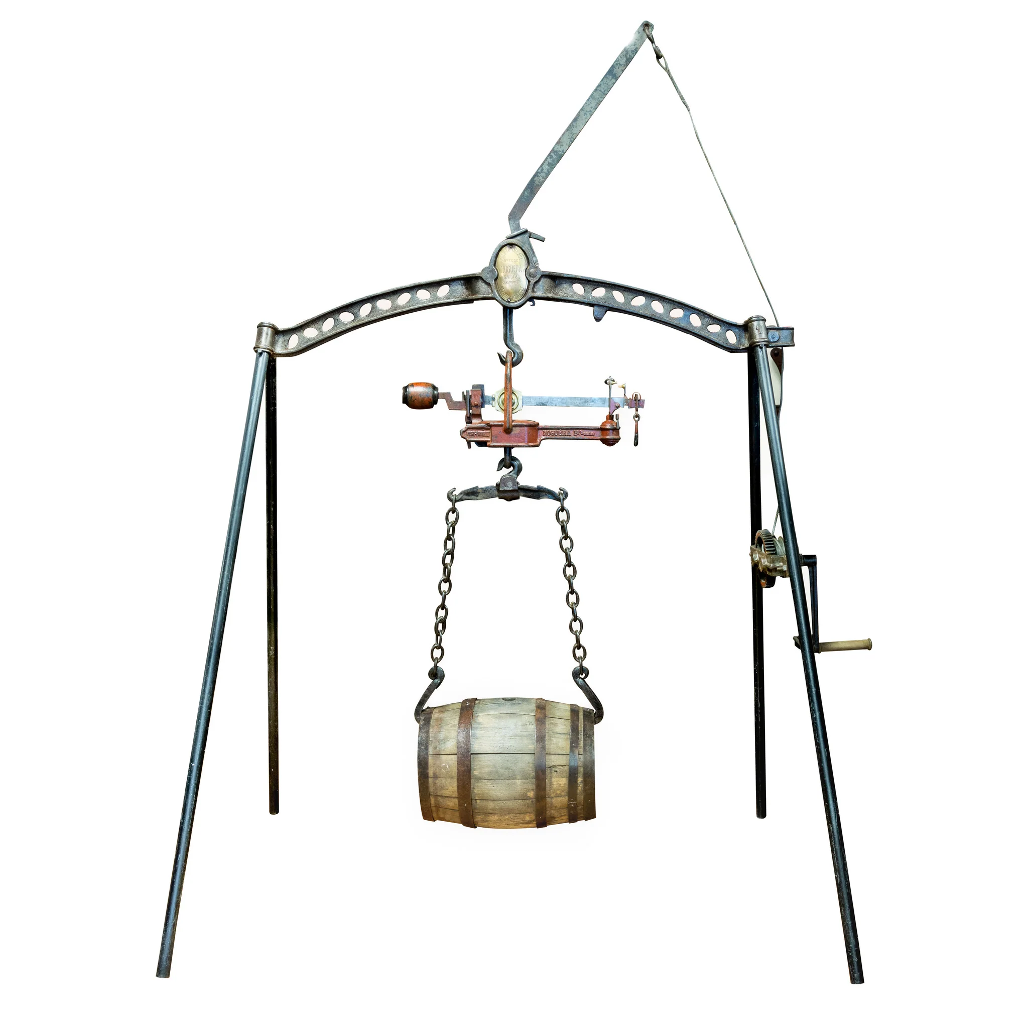 French Wine Scale With Barrel