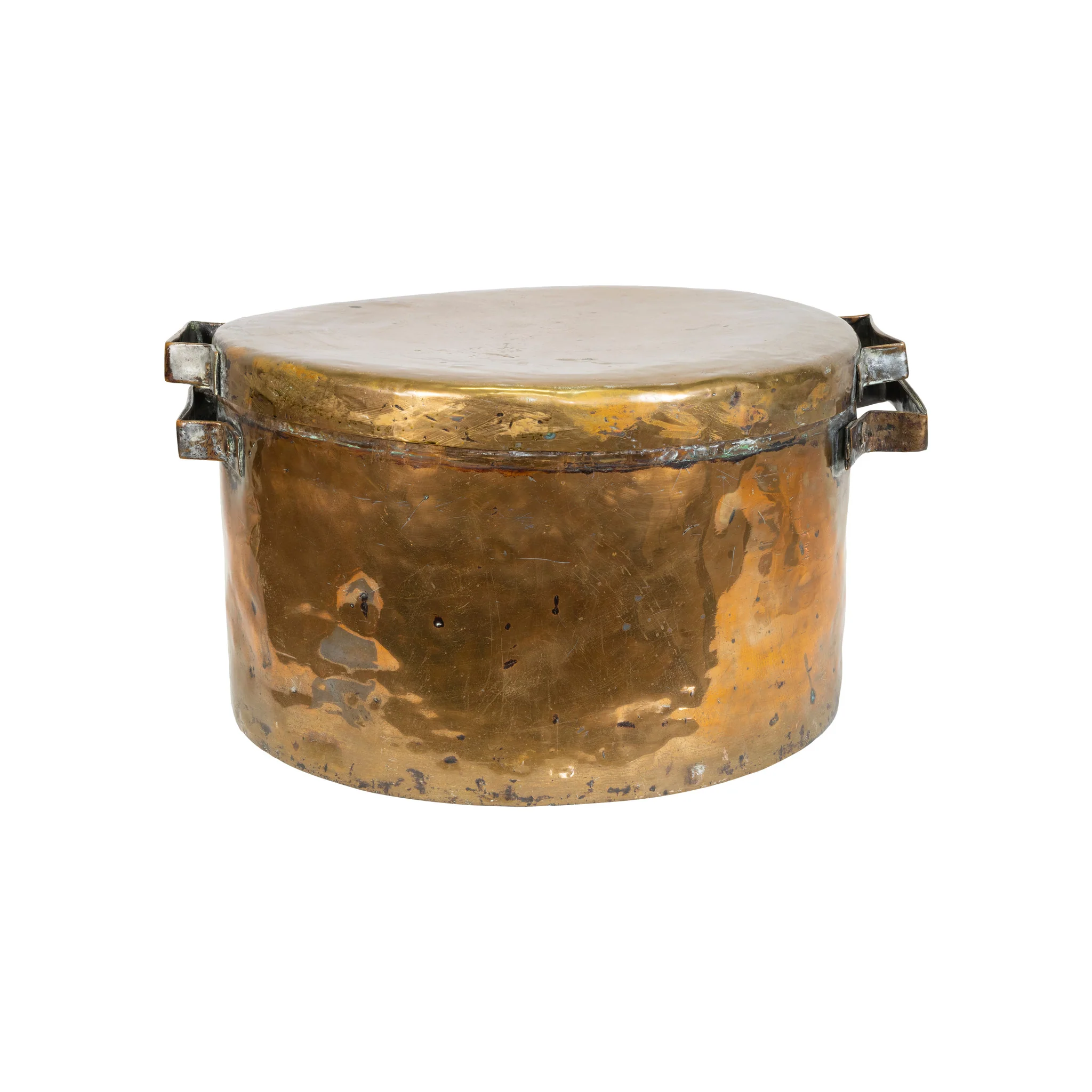Hammered Copper Lidded Cauldron - Image 2