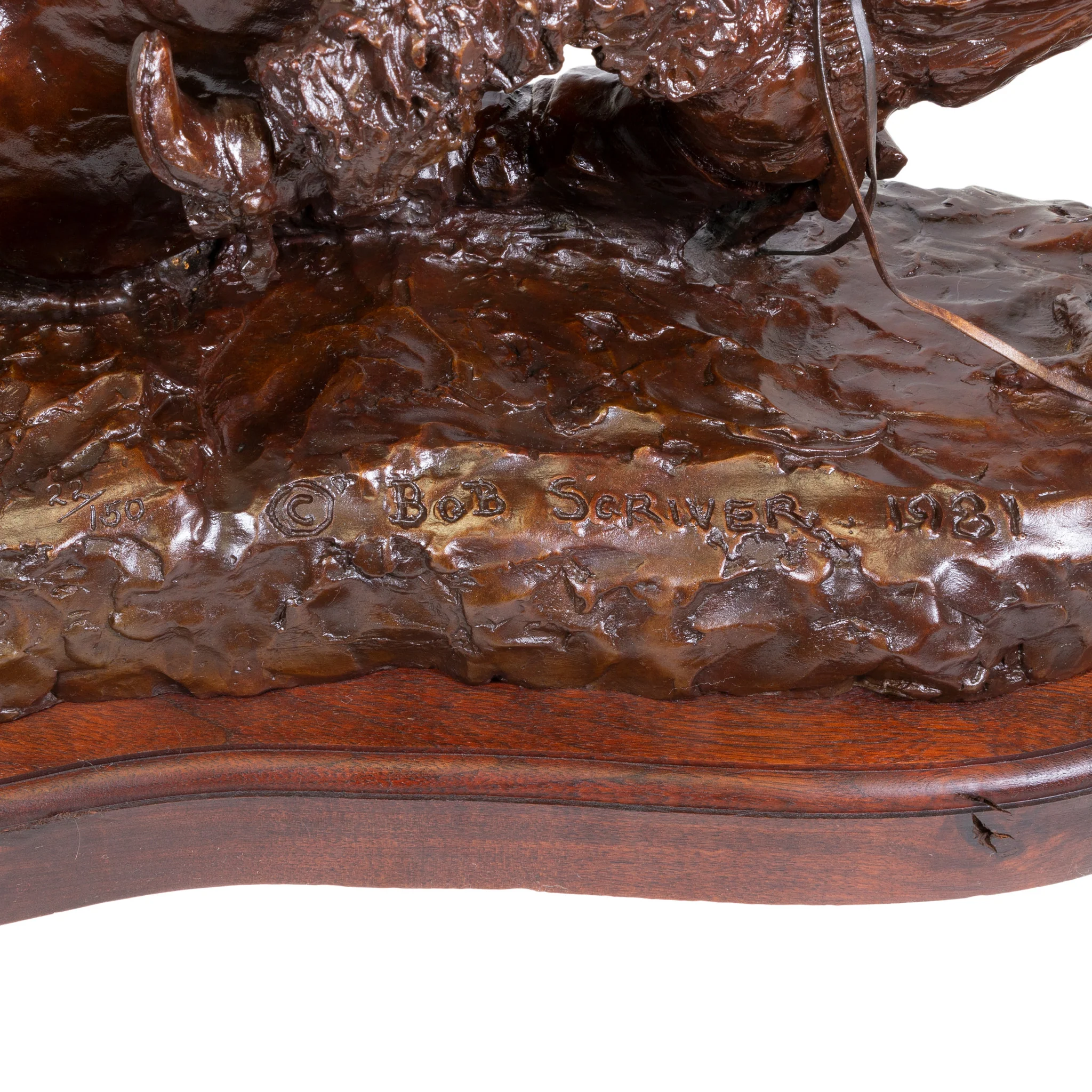 "Hard Way to Get Off" Bronze by Robert Scriver - Image 6