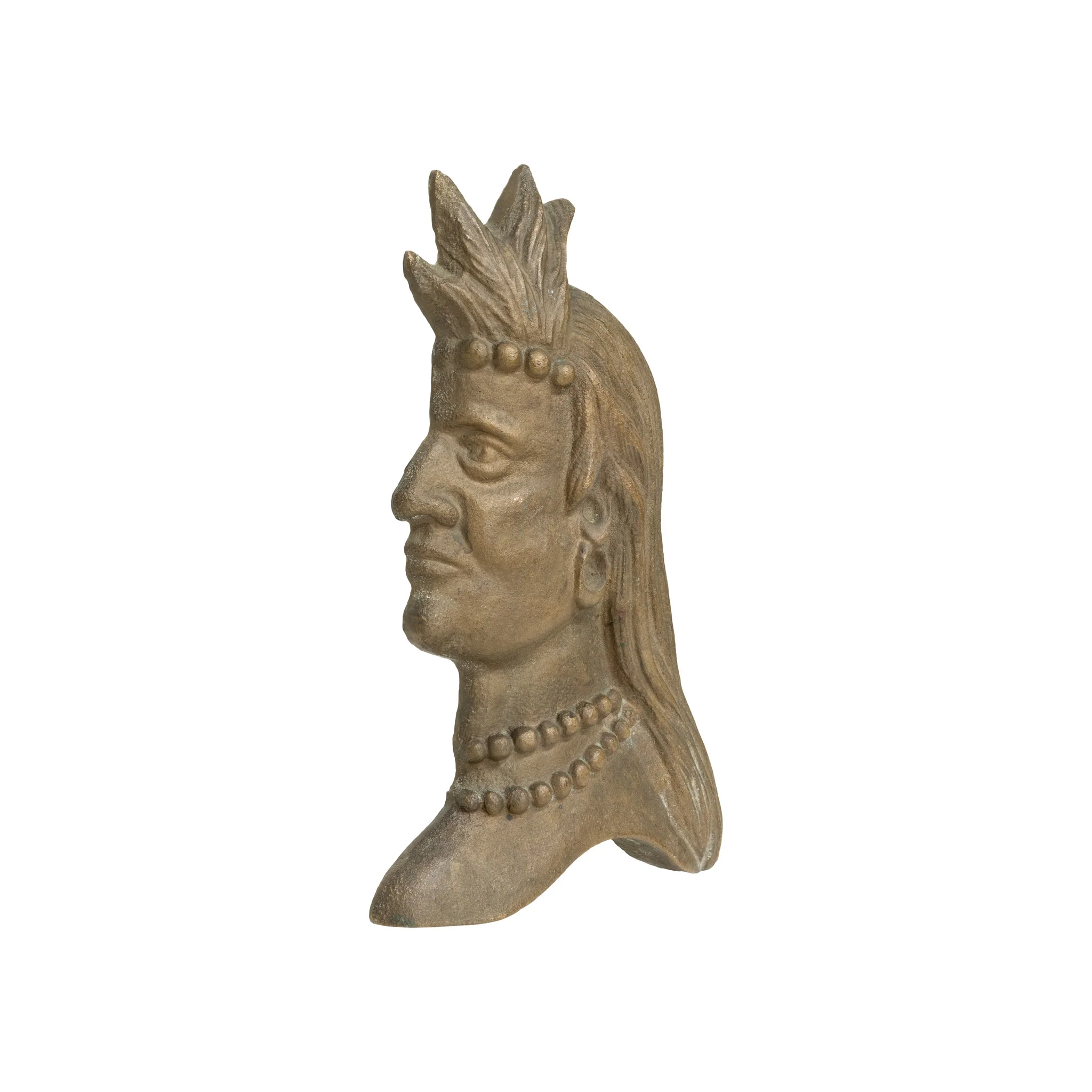 Indian Chief Bronze Plaque - Image 2