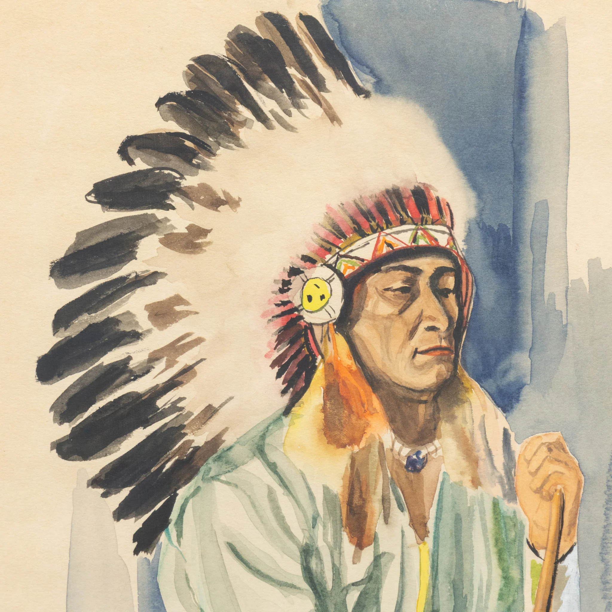 Indian with Bow by J. Van Dyke - Image 3