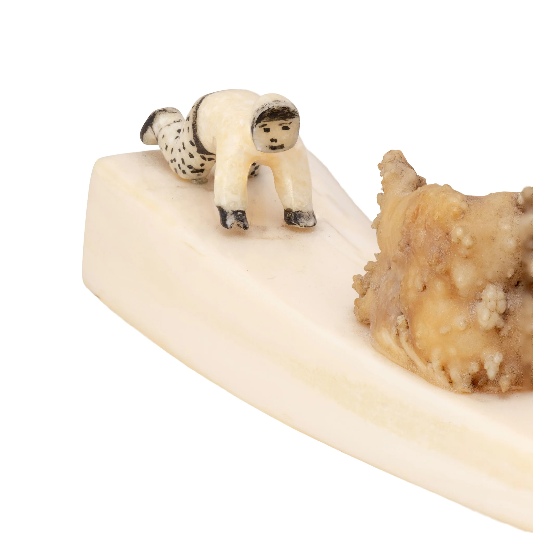 Inuit Carved Hunter - Image 3