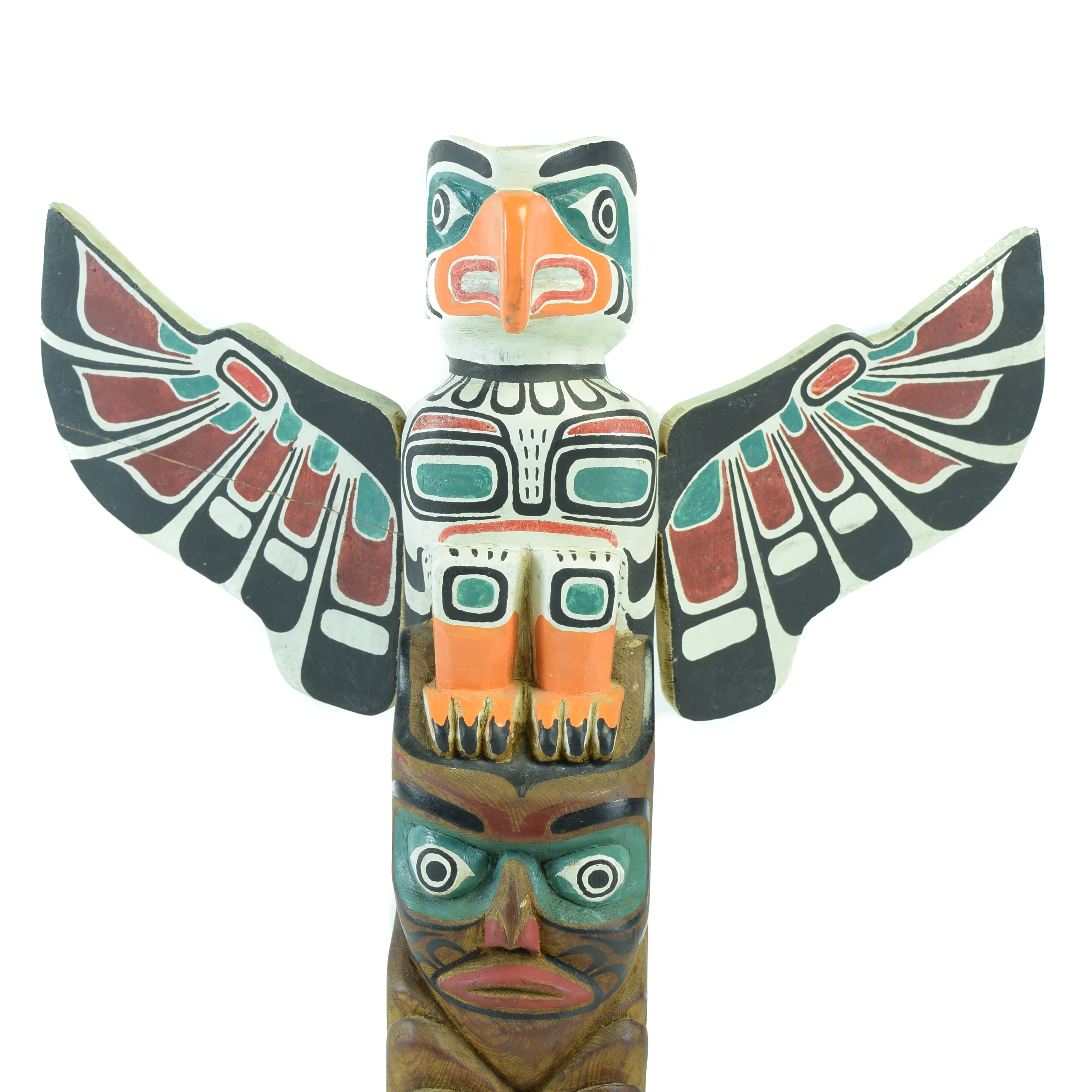 Kwakwaka'wakw and Sisiutl Totem by Ernie Henderson - Image 2