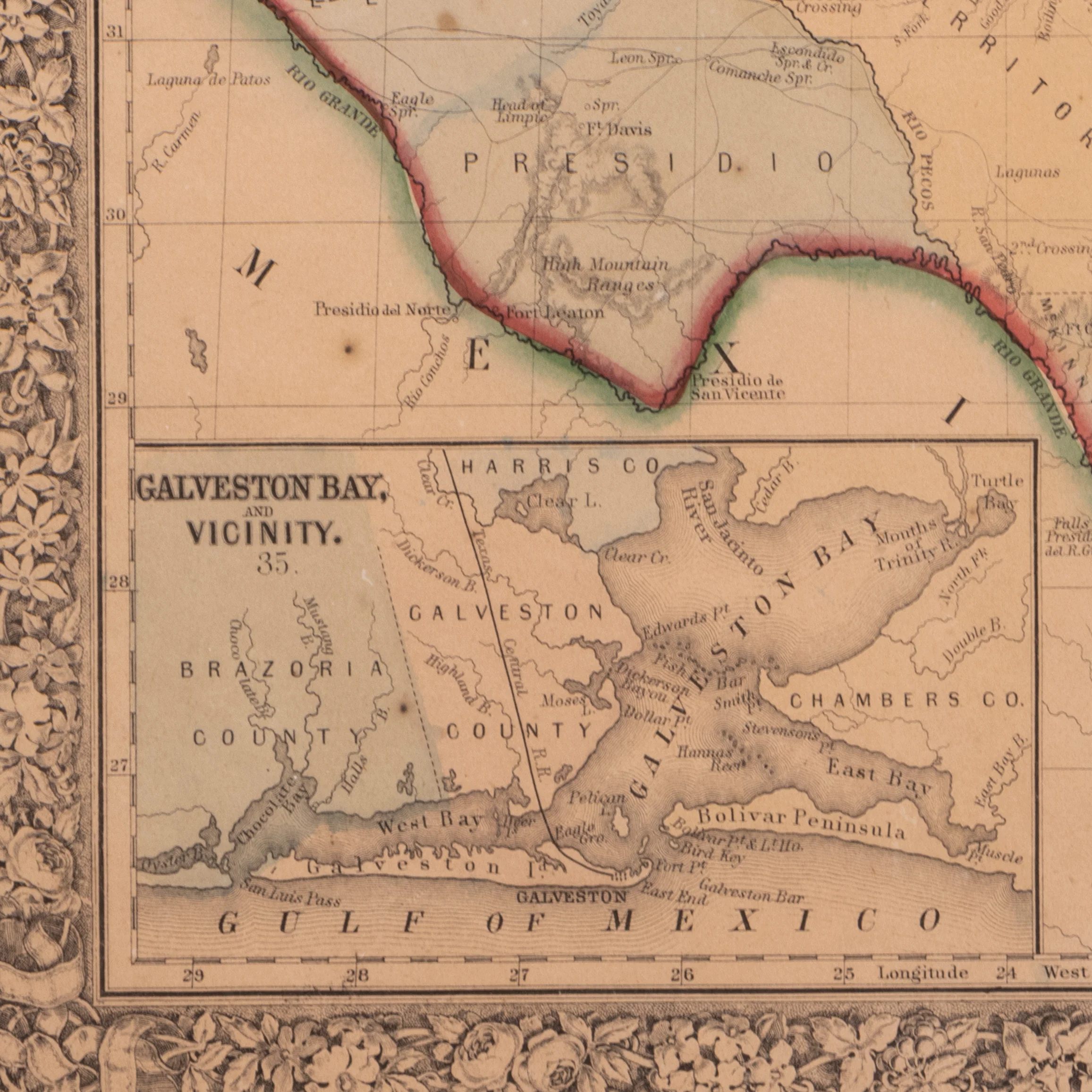 Map of Texas County 1860 - Image 3