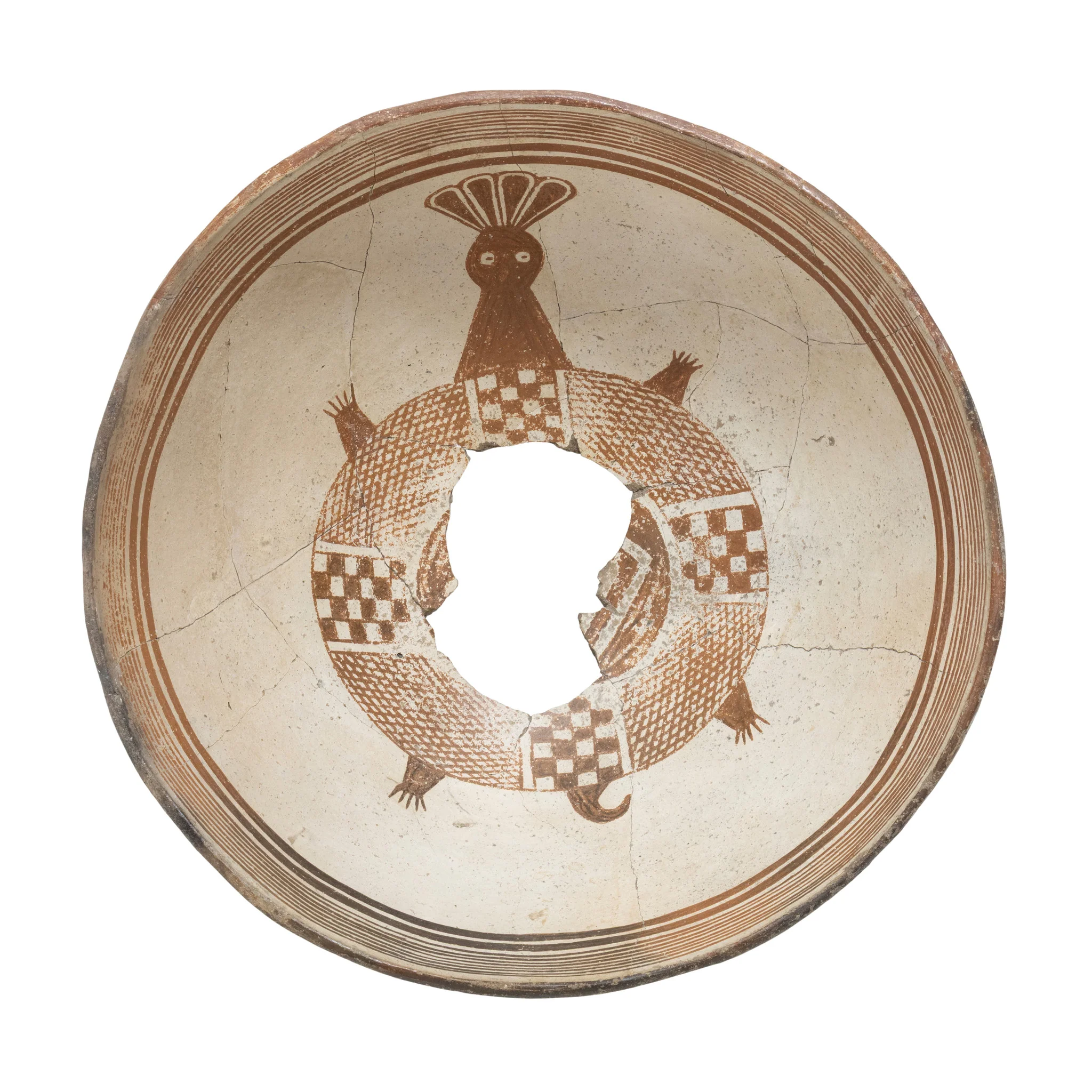 Mimbres Pictorial Pottery Bowl