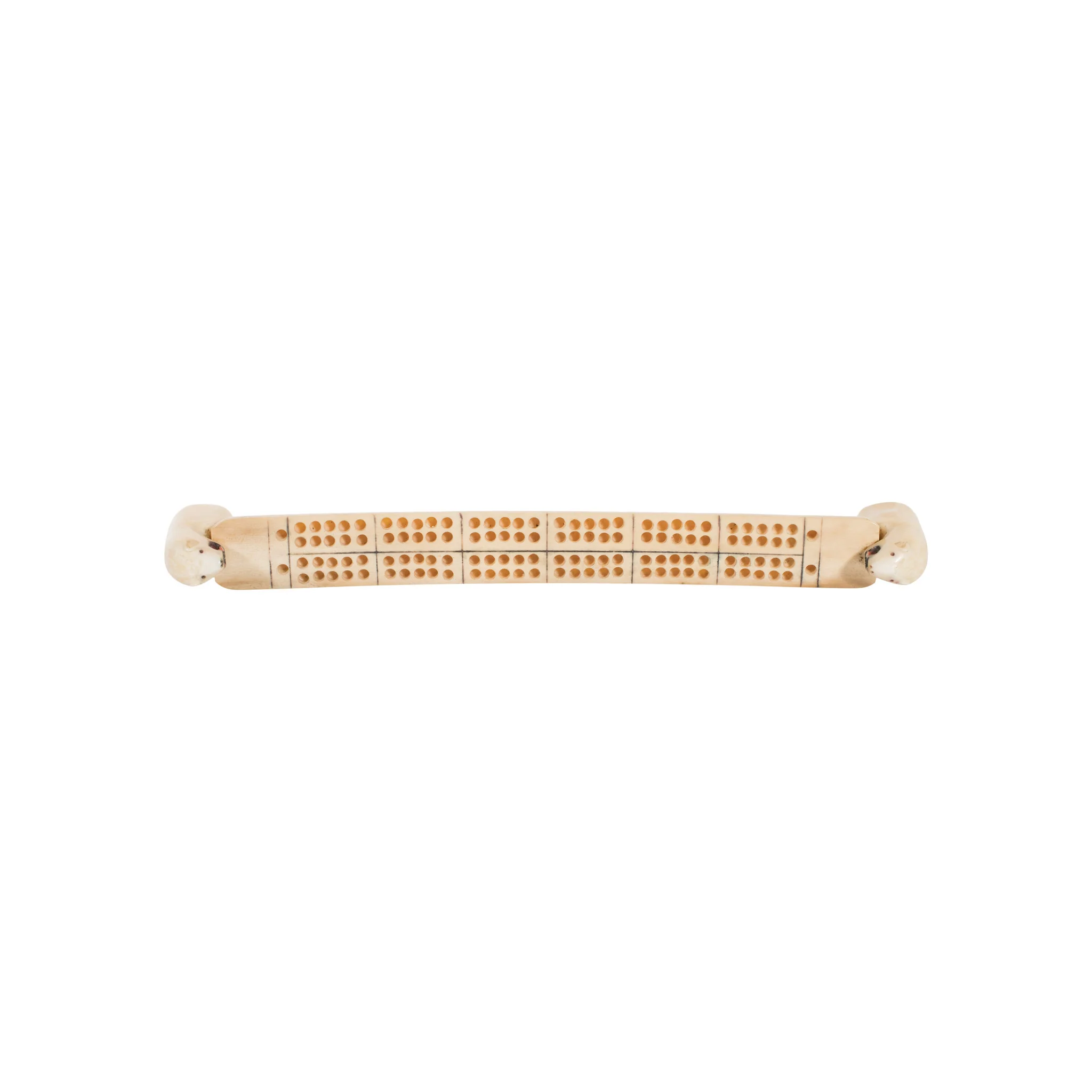 Miniature Inuit Walrus Ivory Cribbage Board - Image 3