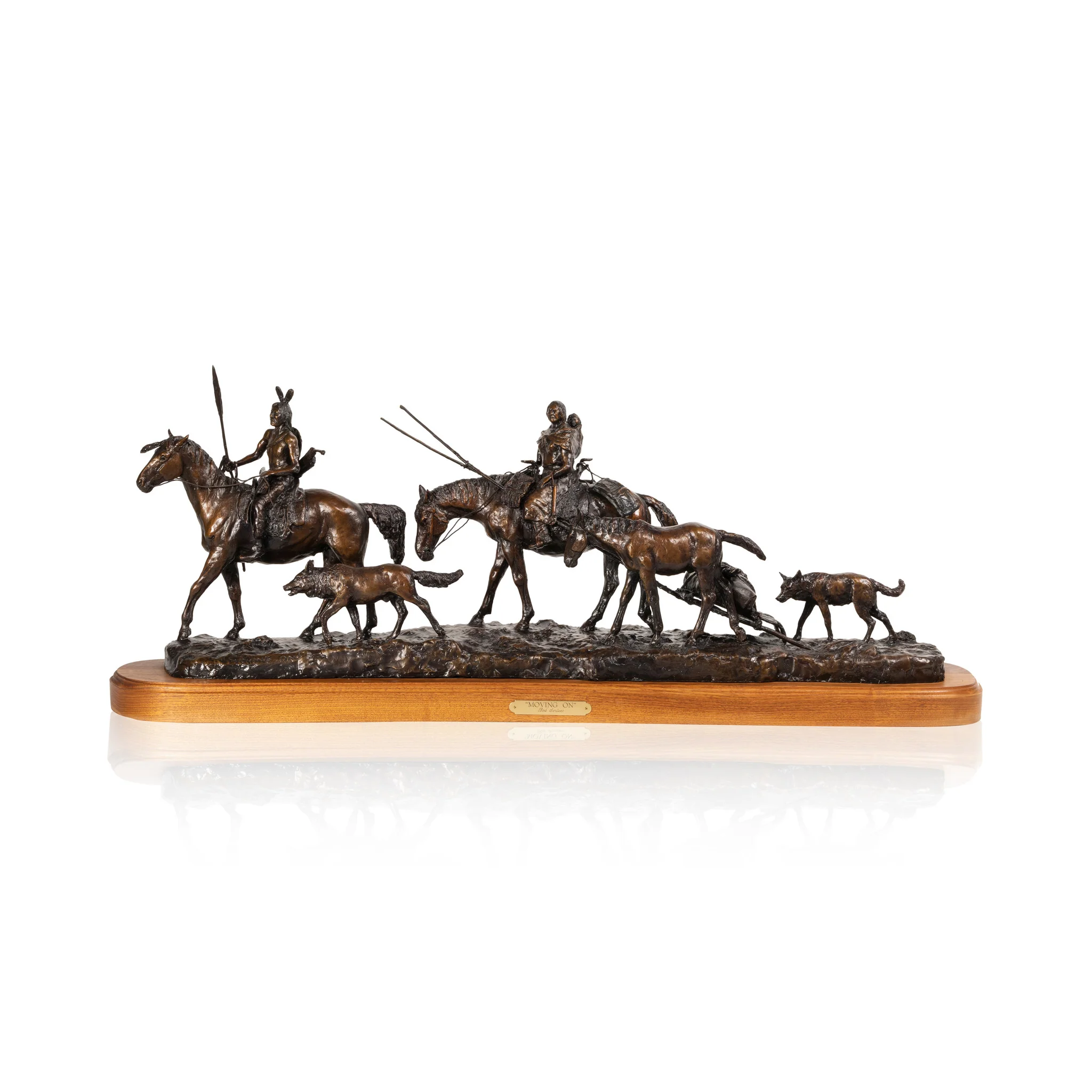 "Moving On" Bronze by Robert Scriver