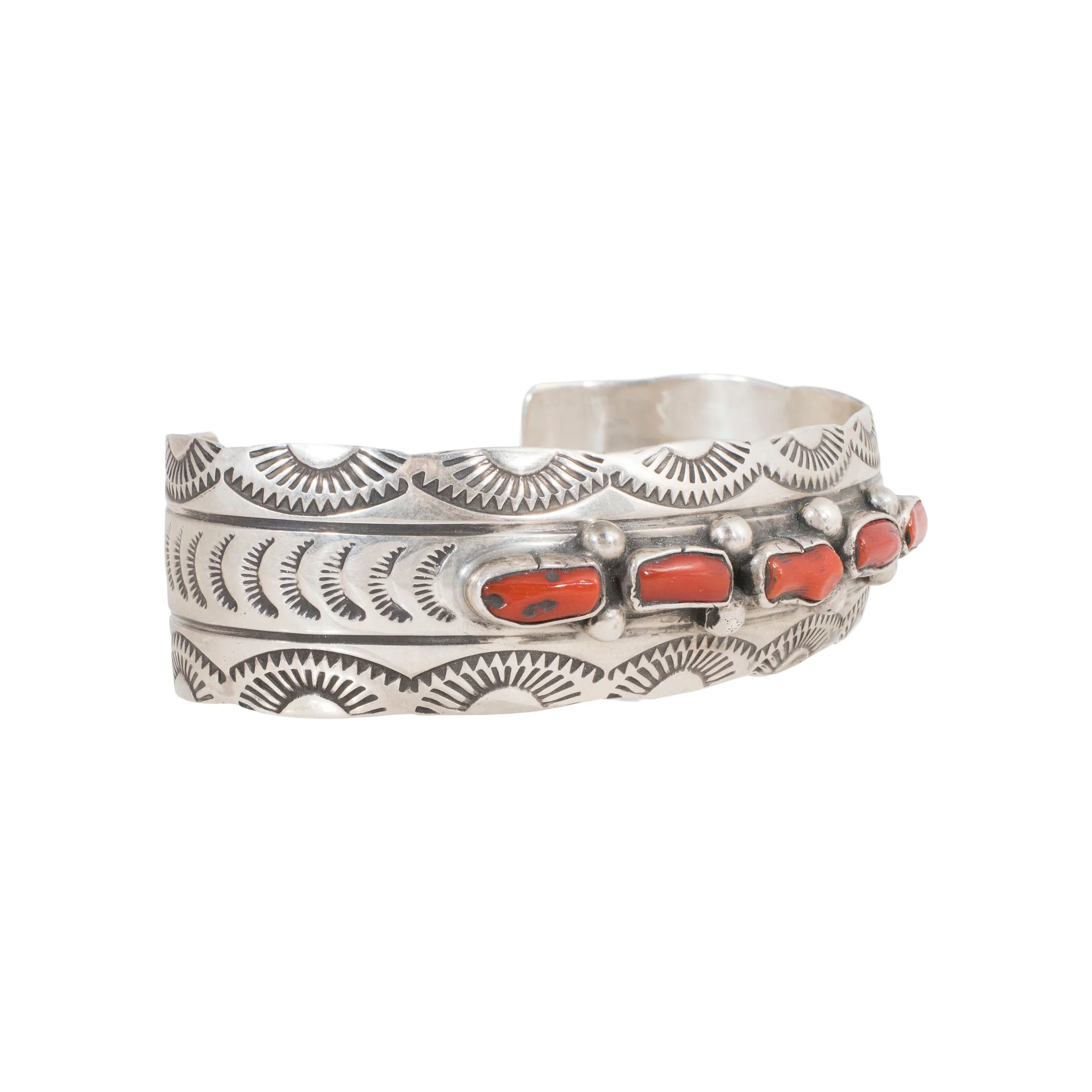 Navajo Coral Bracelet - Image 2