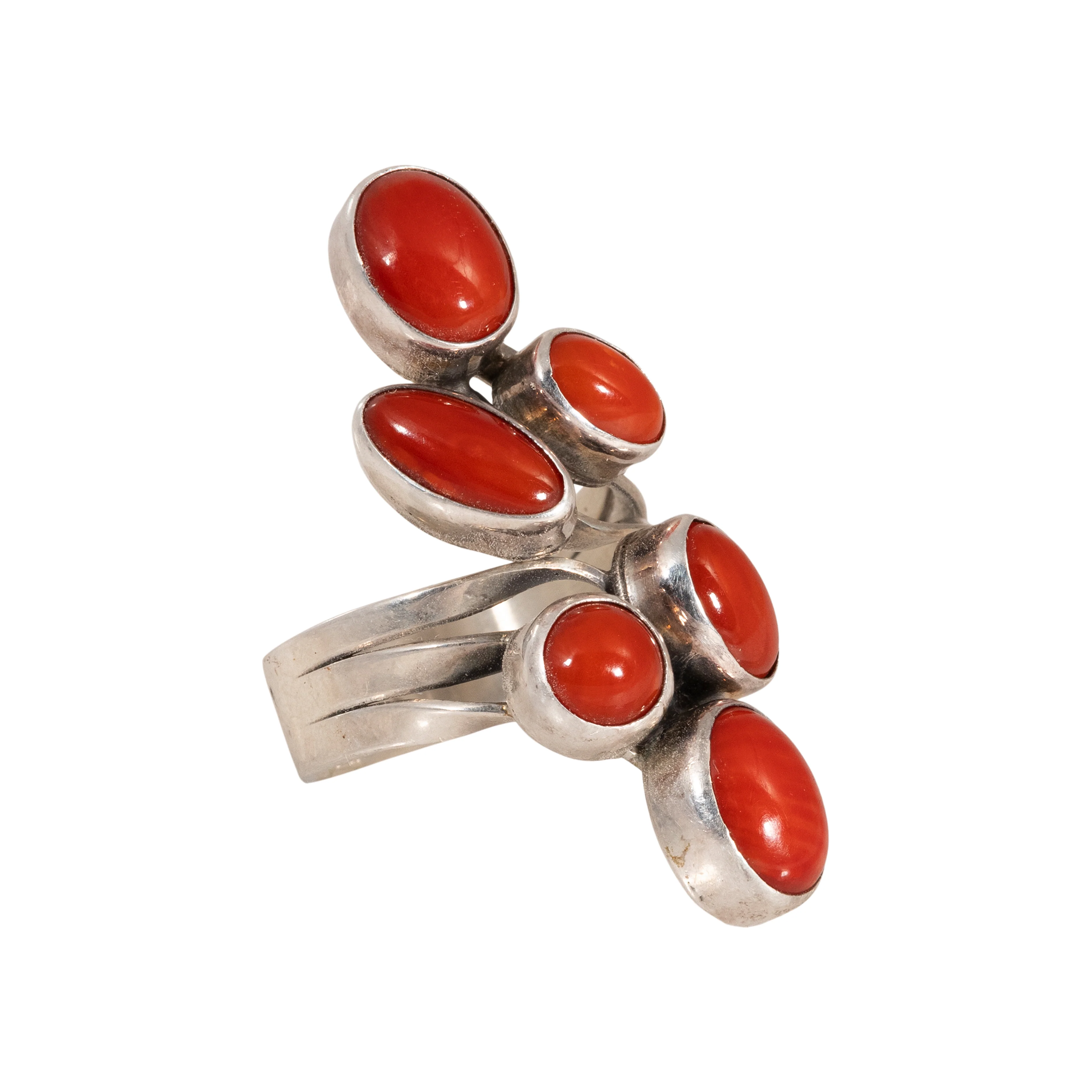 Navajo Coral Ring - Image 2