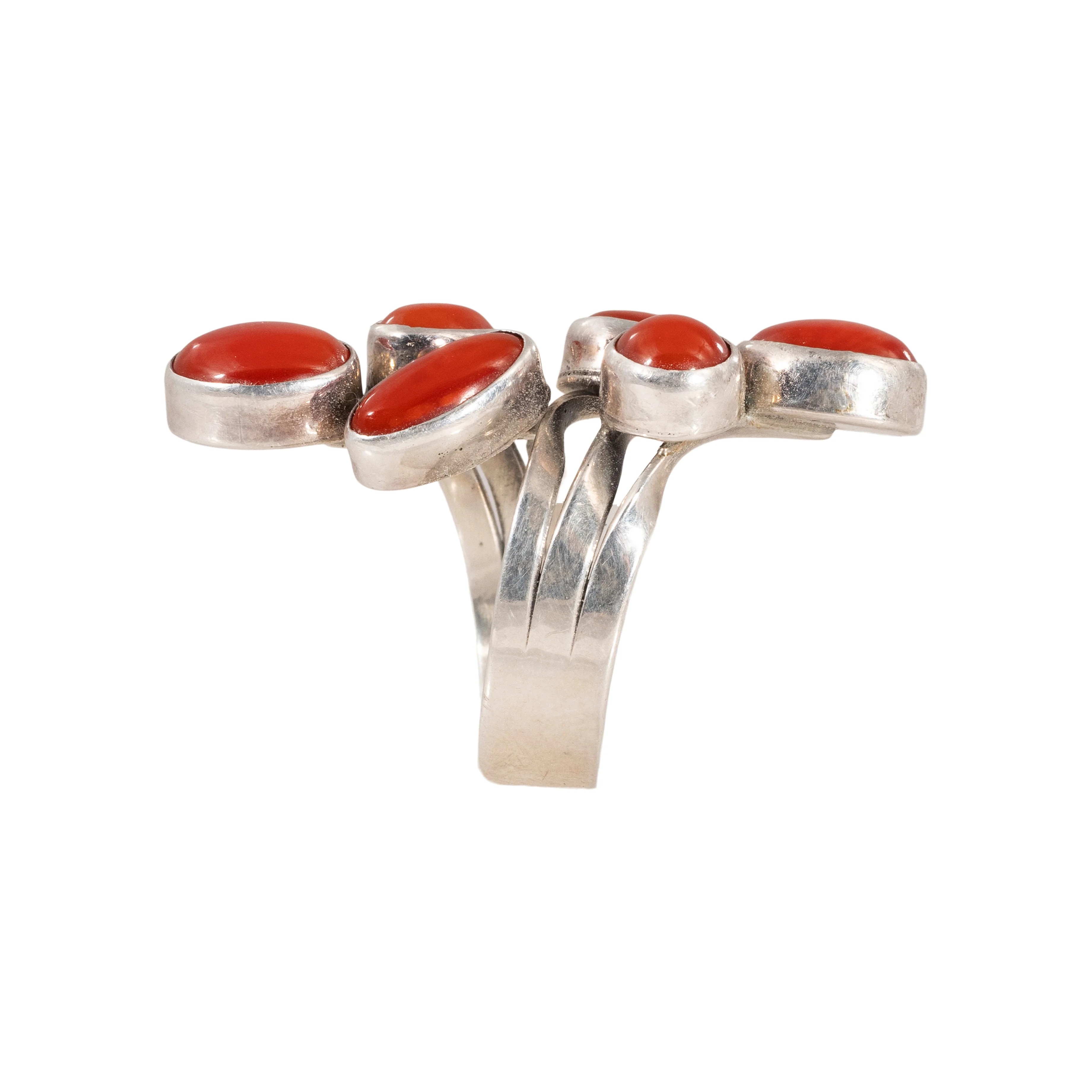 Navajo Coral Ring - Image 3