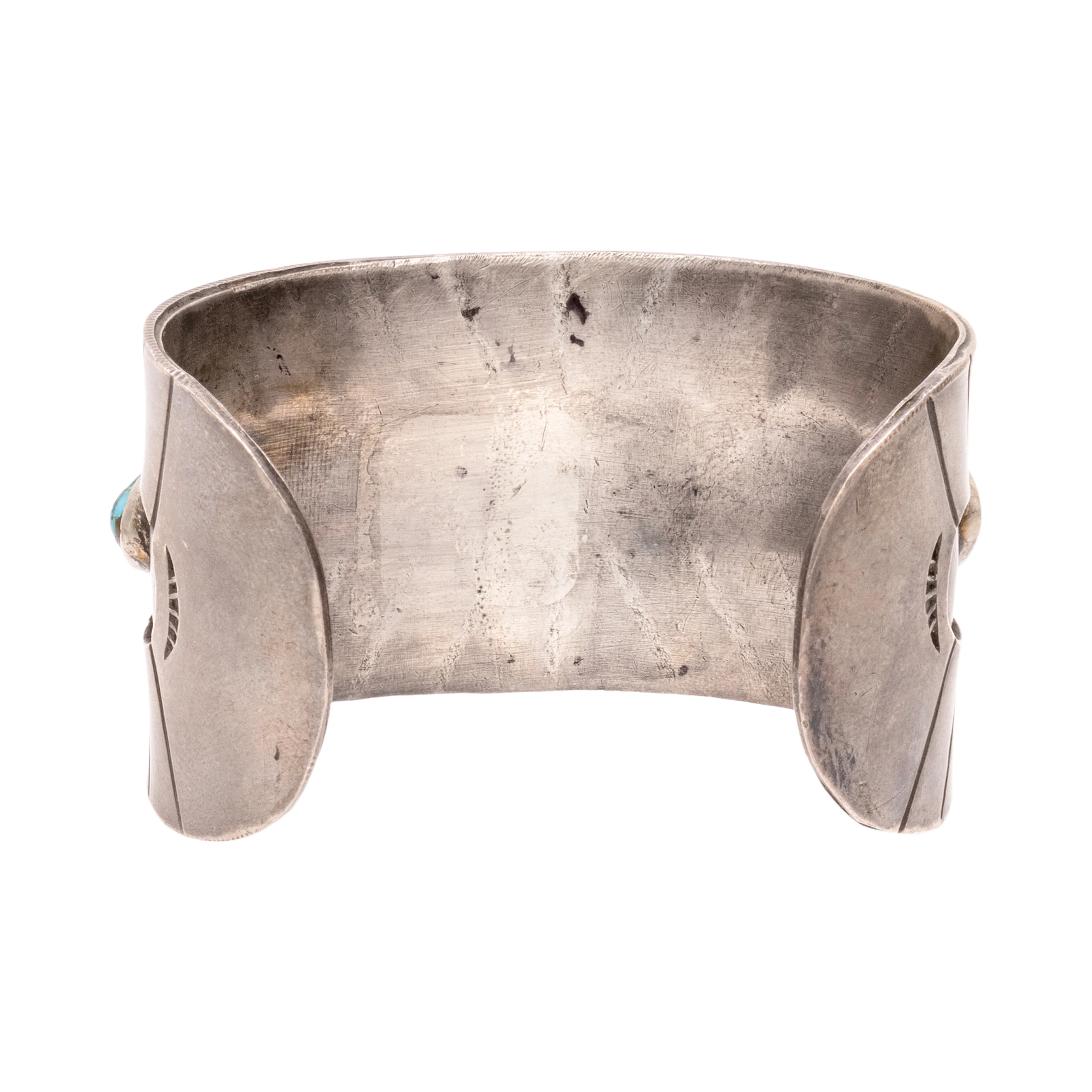 Navajo Five-Stone Turquoise Bracelet - Image 4