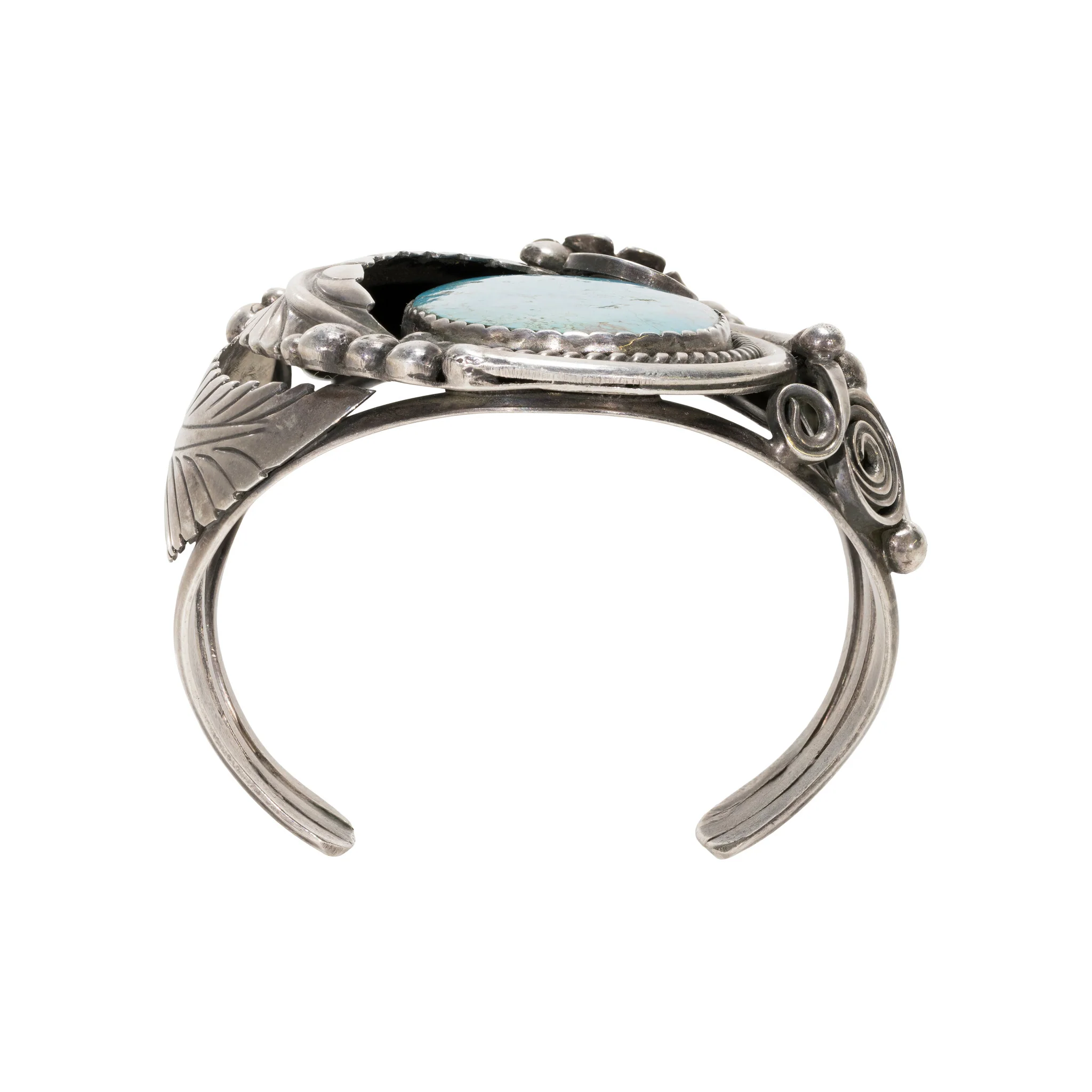 Navajo Kingman Turquoise Bracelet - Image 4
