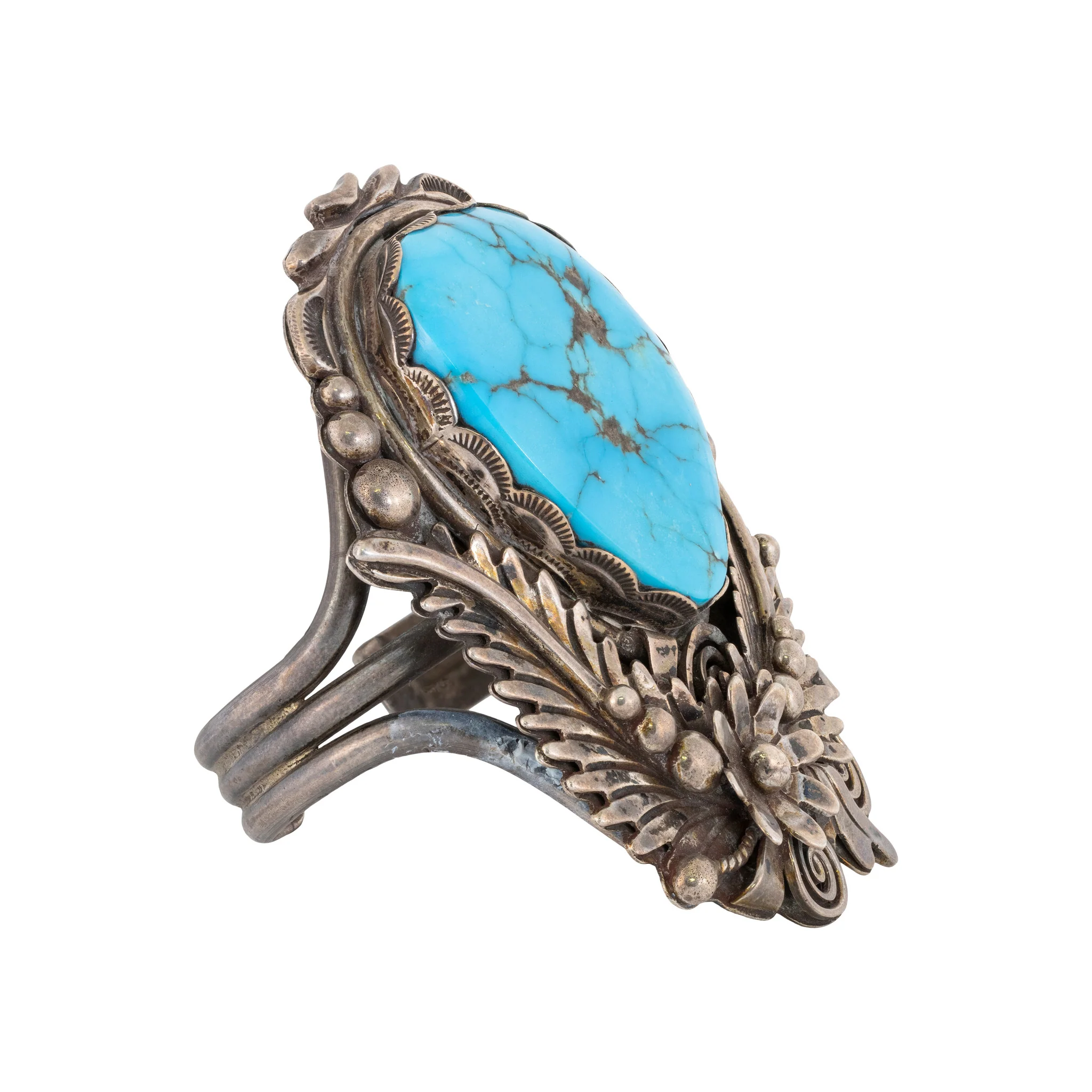 Navajo Turquoise Bracelet and Pendant Set - Image 2