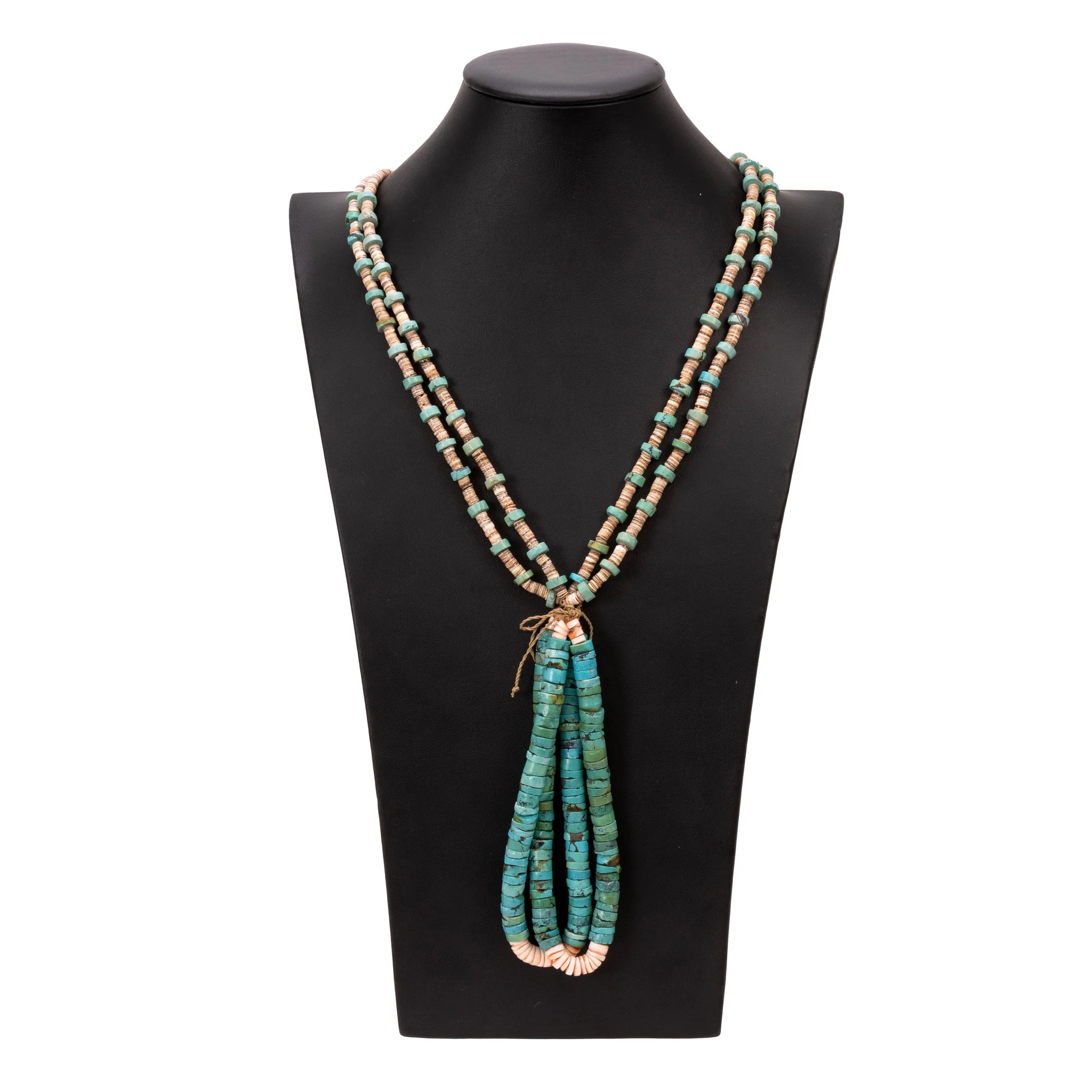 Navajo Turquoise Jacla Necklace - Image 2