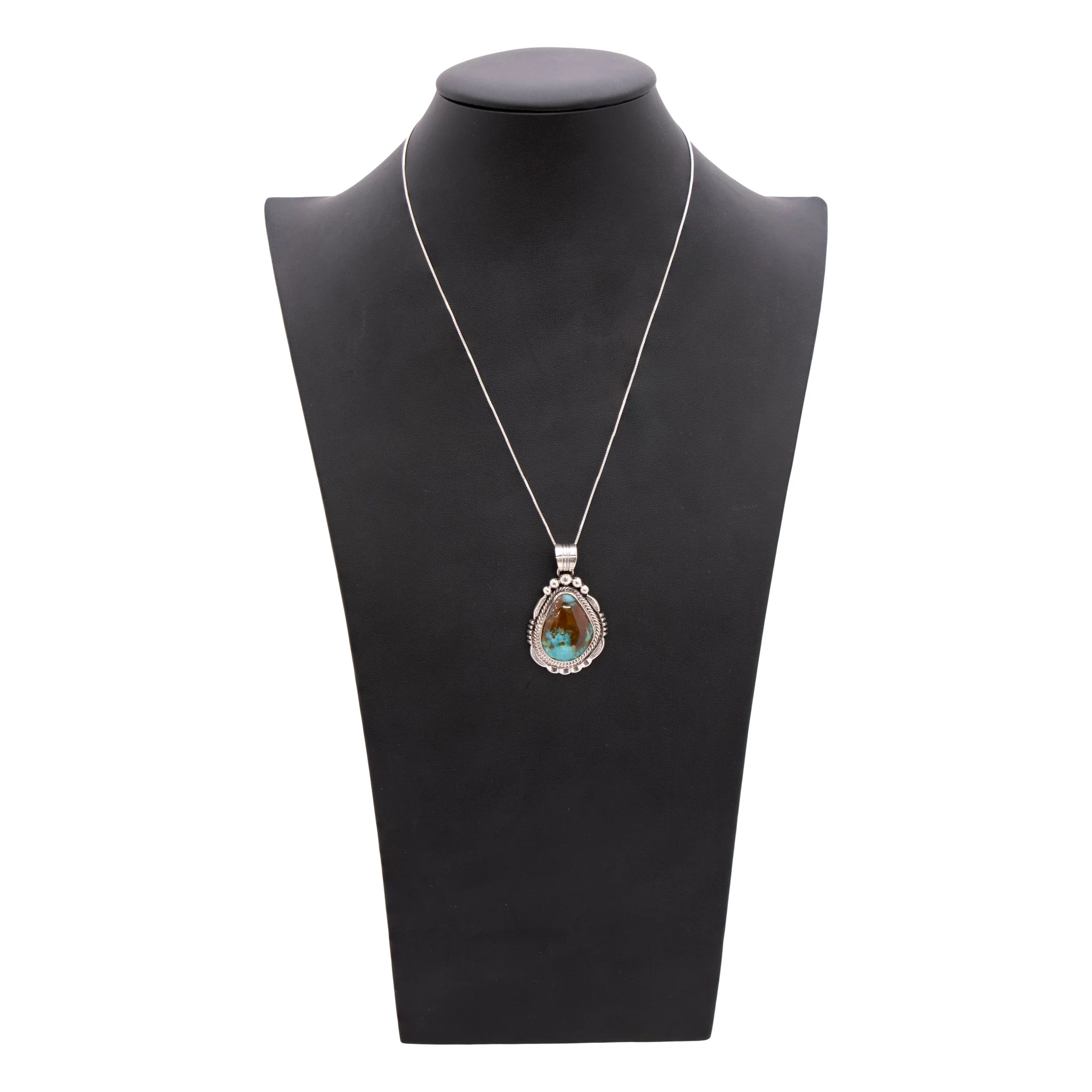 Navajo Turquoise Pendant - Image 3