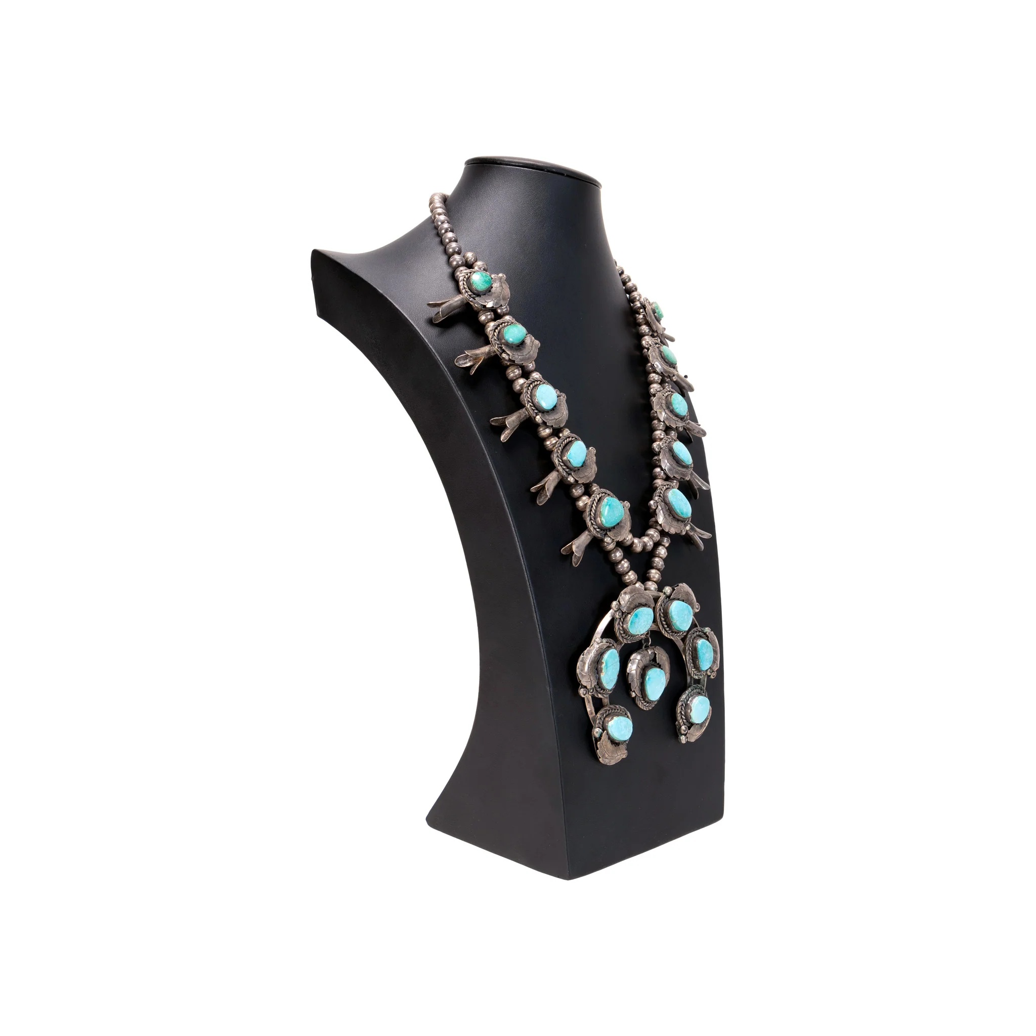 Navajo Turquoise Squash Blossom - Image 3