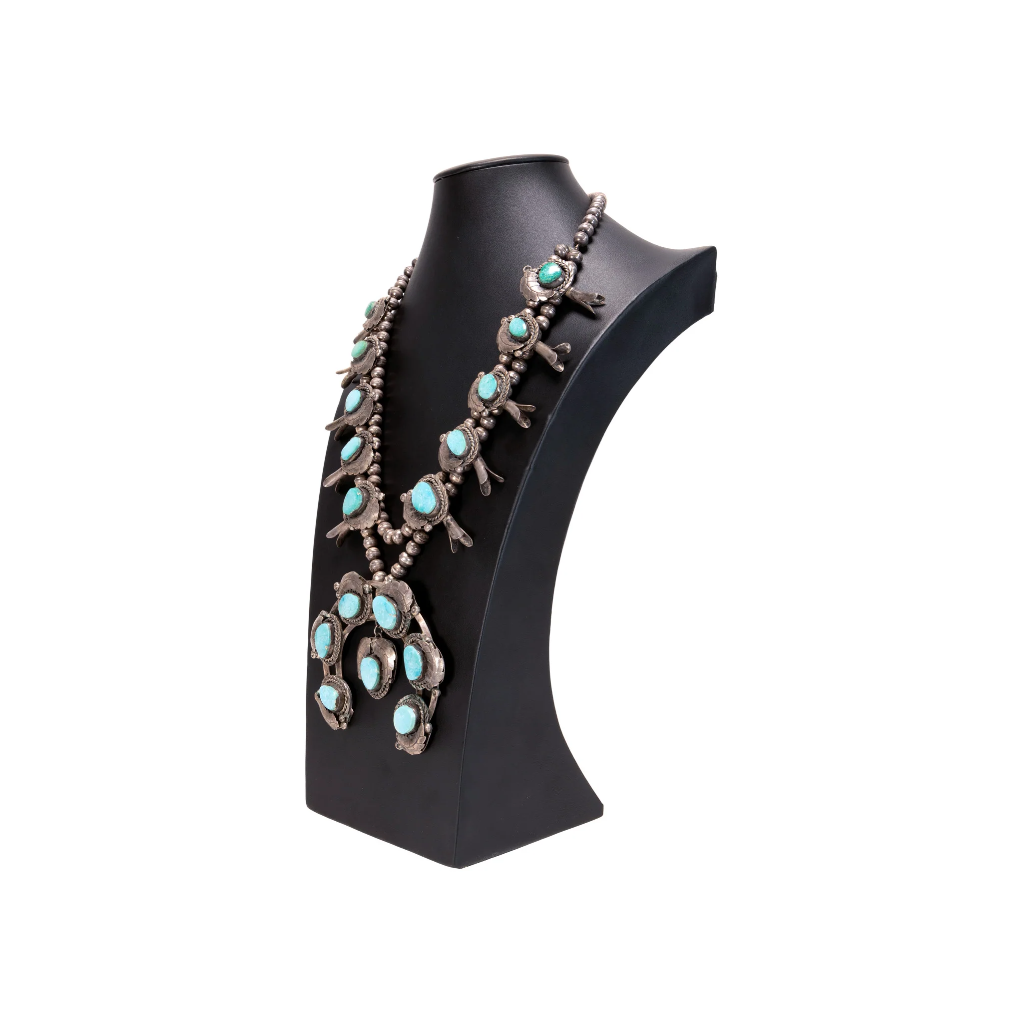 Navajo Turquoise Squash Blossom - Image 4