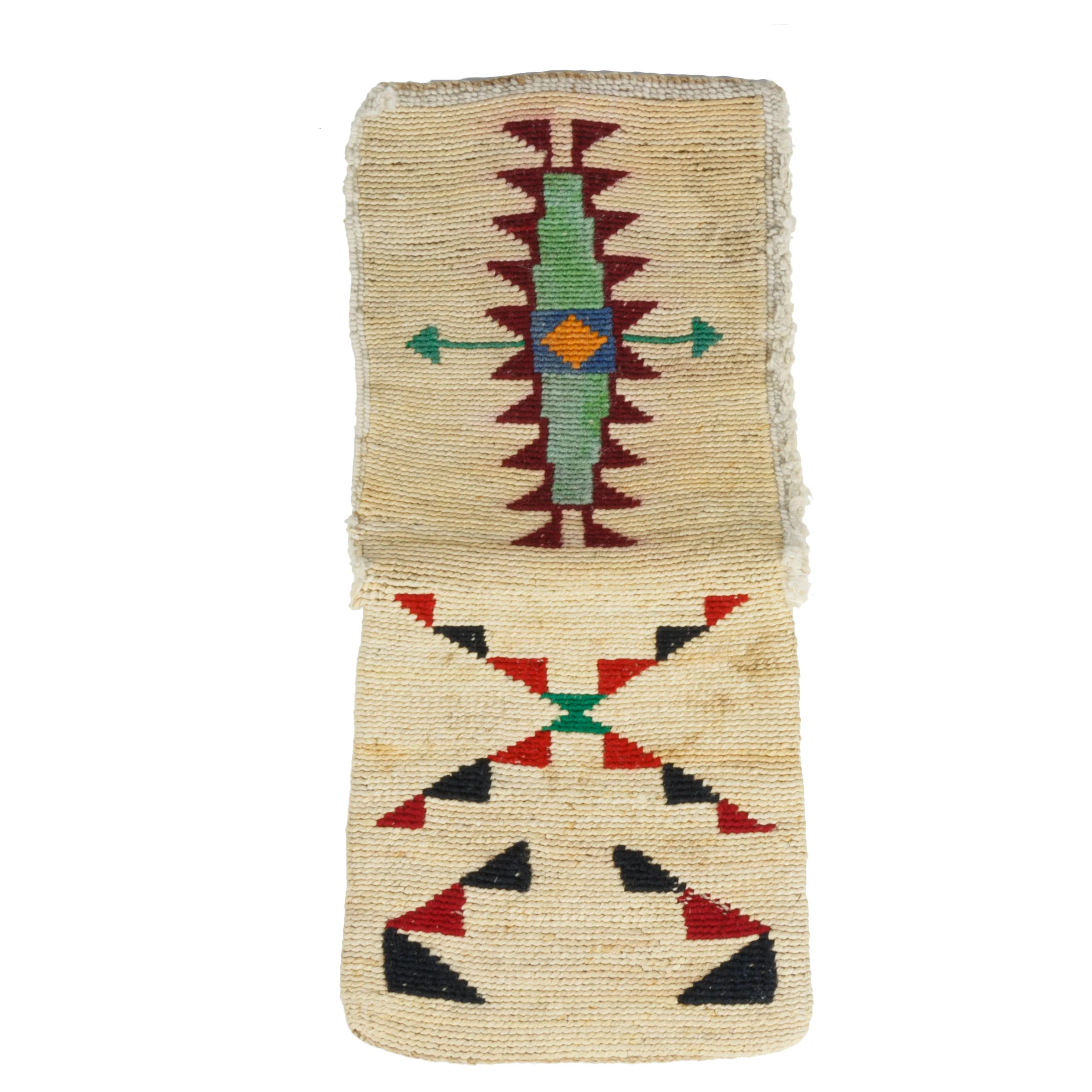 Nez Perce Corn Husk Flap Pouch - Image 3