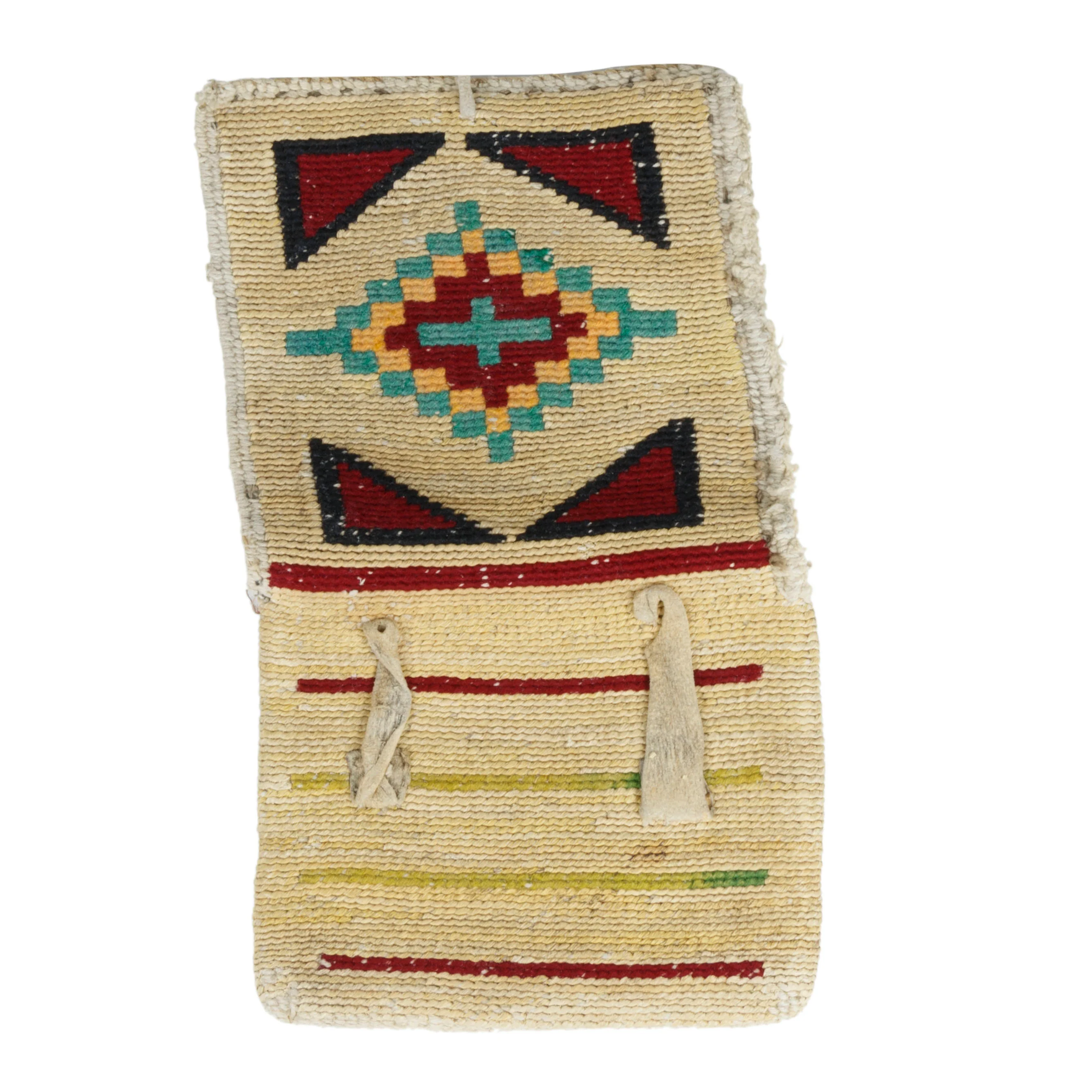 Nez Perce Corn Husk Flap Pouch - Image 3