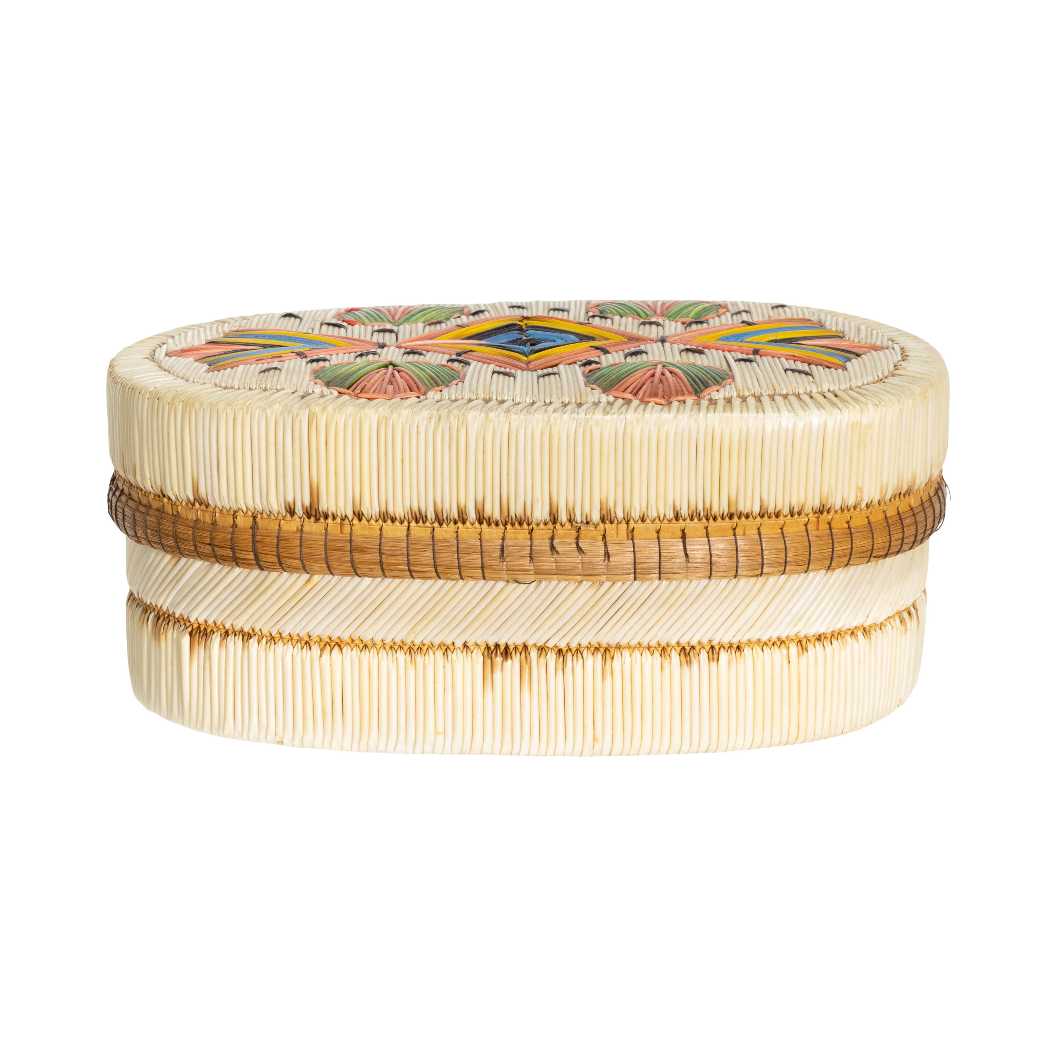 Northeastern Quilled Birchbark Box
