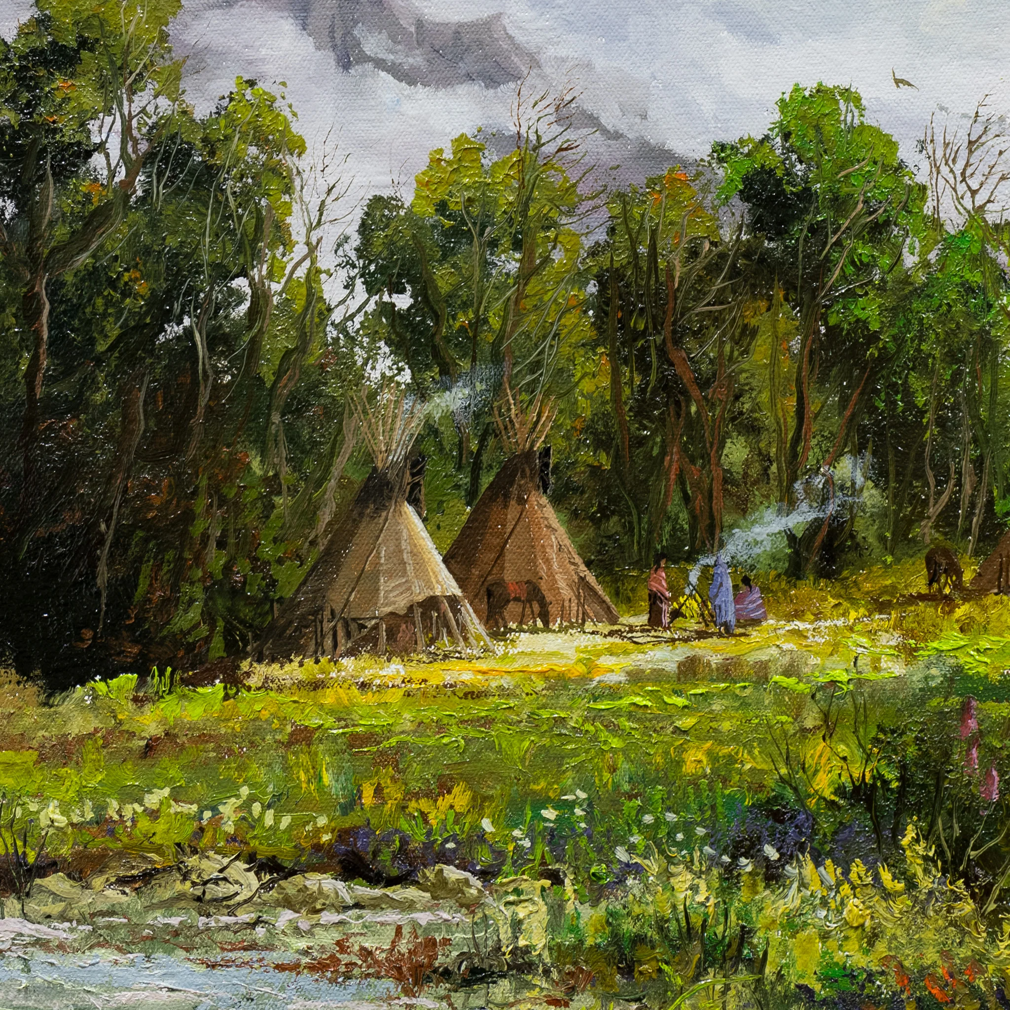 Northern Plains Encampment by Thomas deDecker - Image 3