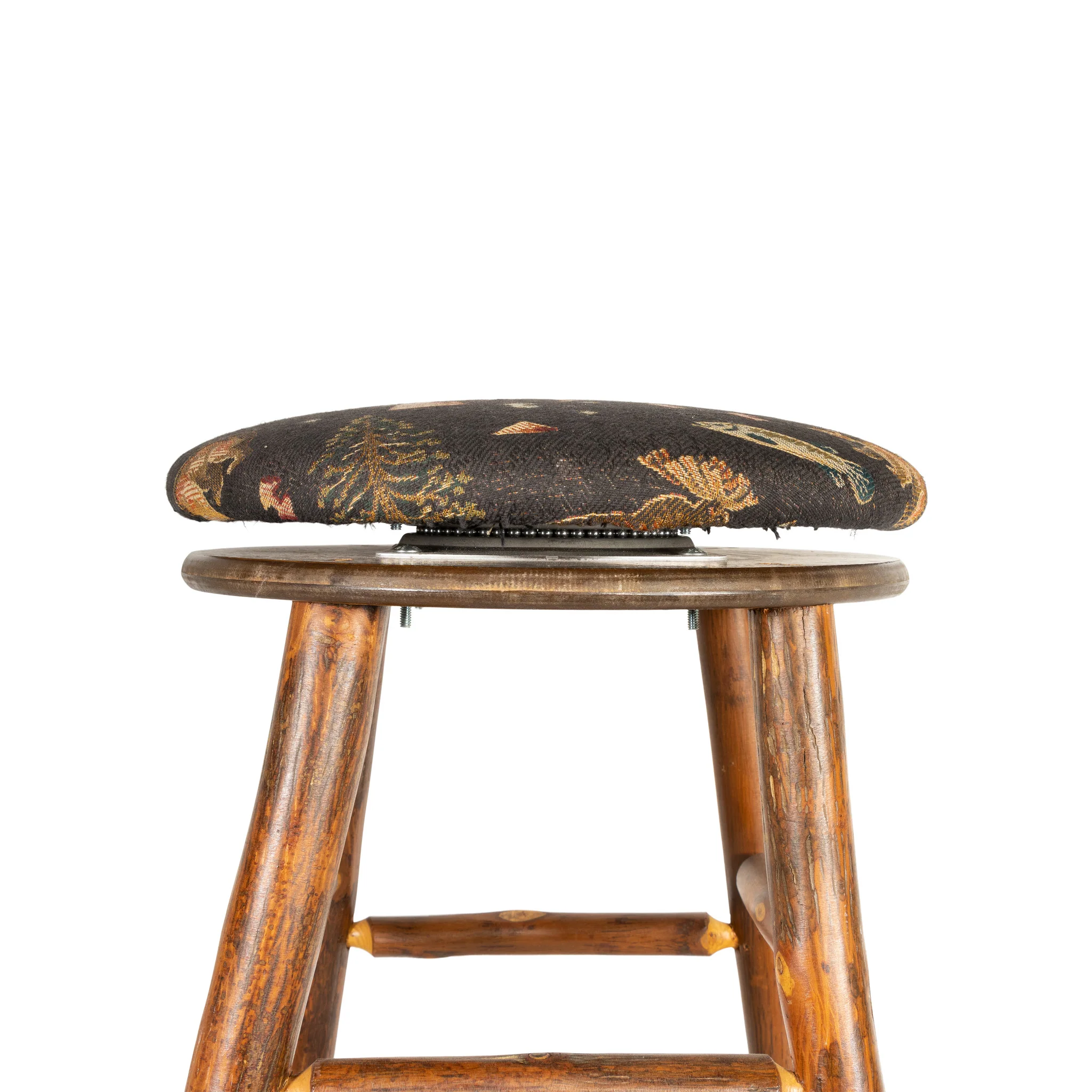 Old Hickory Swivel Bar Stools - Image 2