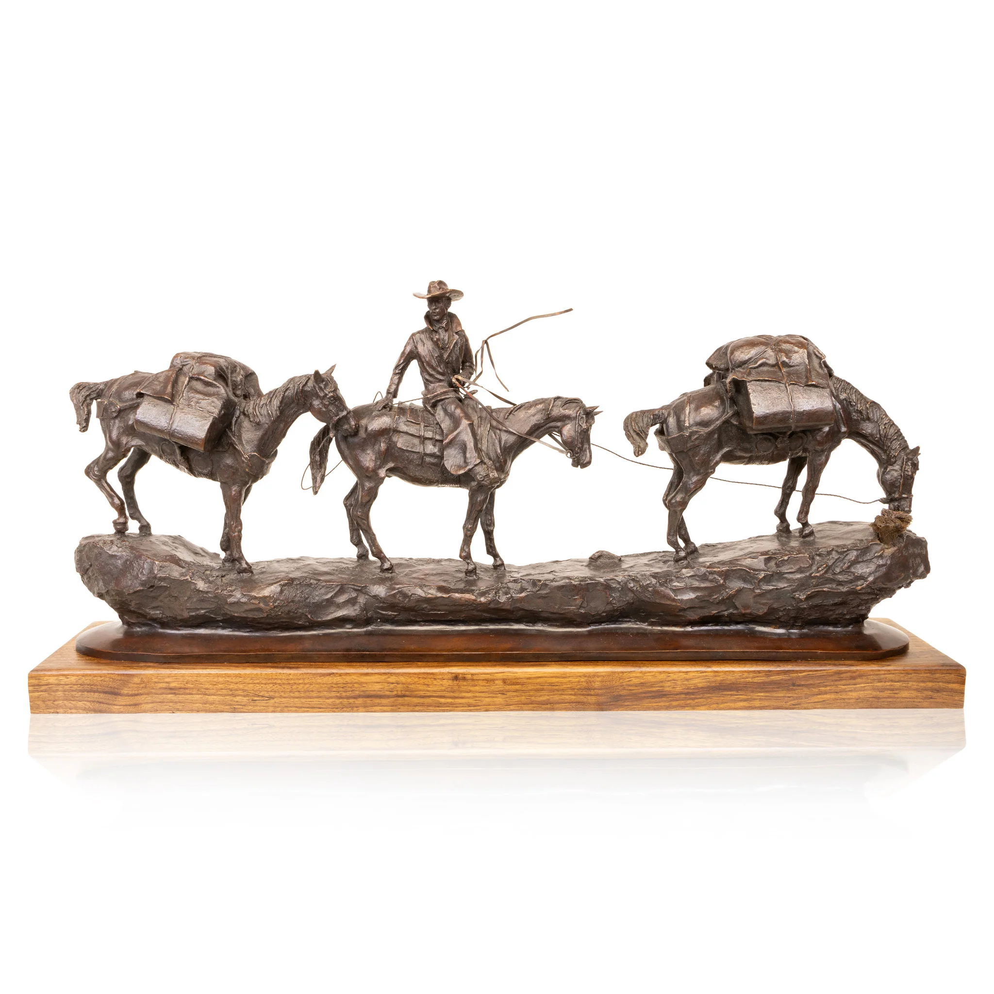 "Pack Train" Bronze by Earl E. Heikka